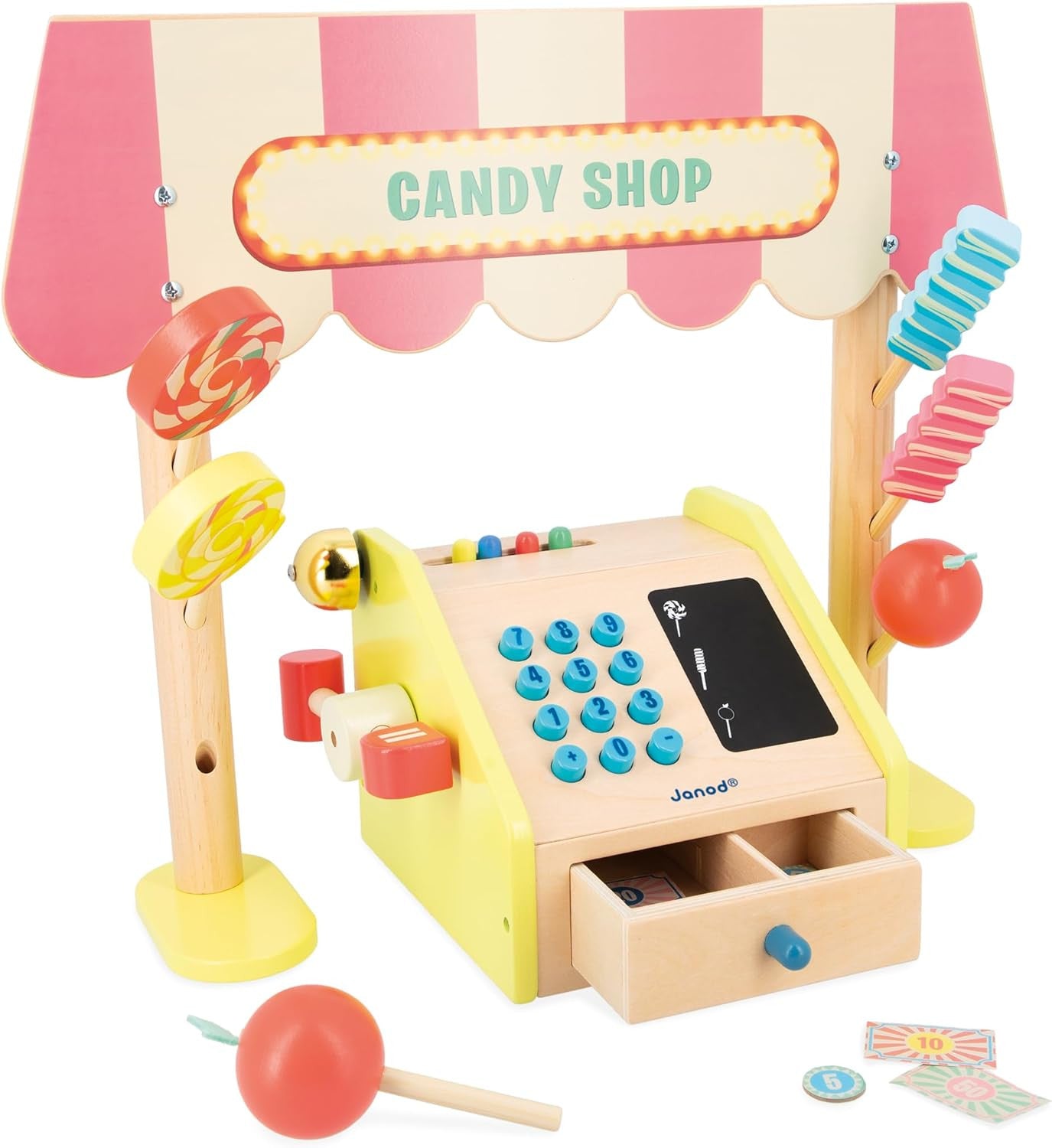 Tienda de Golosinas - Caja Registradora - Cocina y Accesorios - Janod 03350