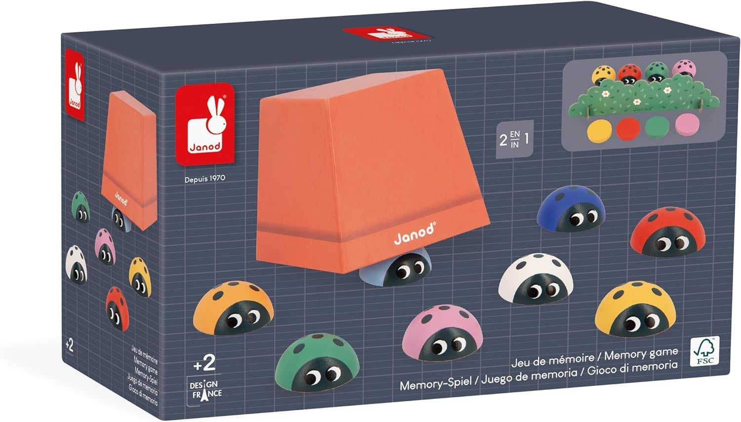Juego Pedagógico de Memoria Secuencia de Mariquitas - Janod 05079