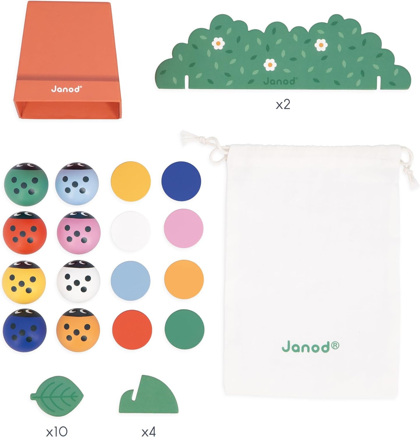 Juego Pedagógico de Memoria Secuencia de Mariquitas - Janod 05079