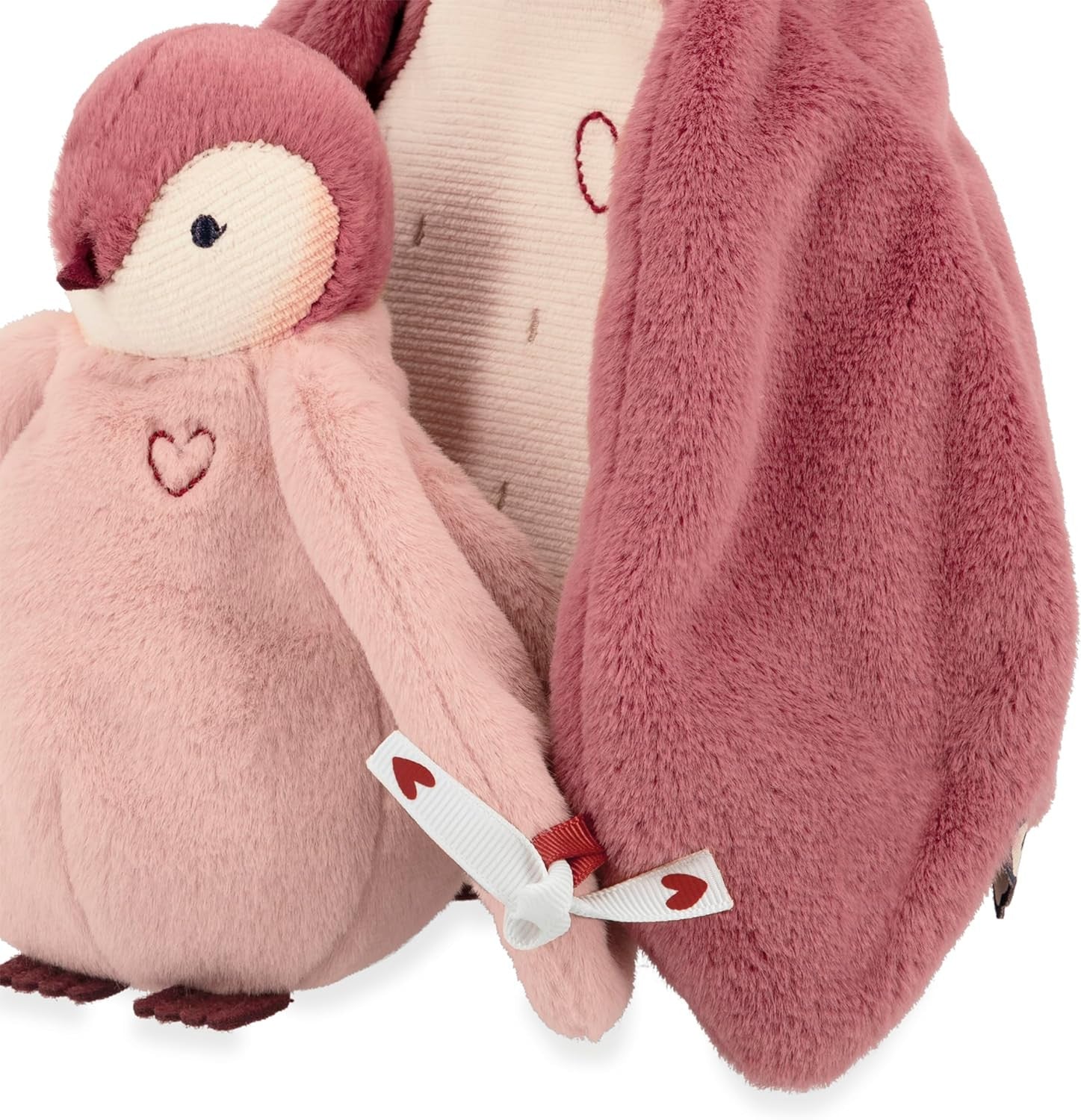Peluches pinguinos rosa de felpa - padre y cria - kaloo k212004
