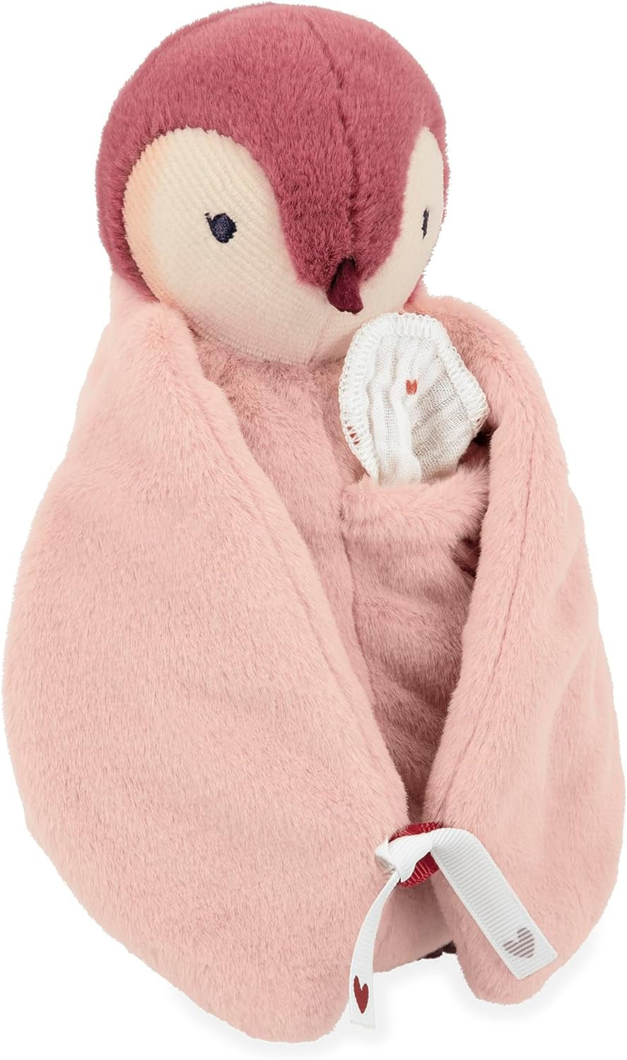 Pinguino Rosa de felpa con Pañuelo de Muselina - Kaloo K212006