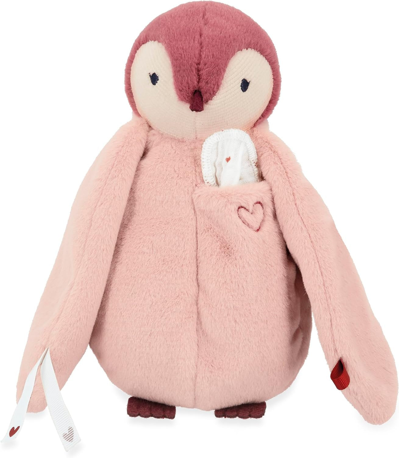 Pinguino Rosa de felpa con Pañuelo de Muselina - Kaloo K212006