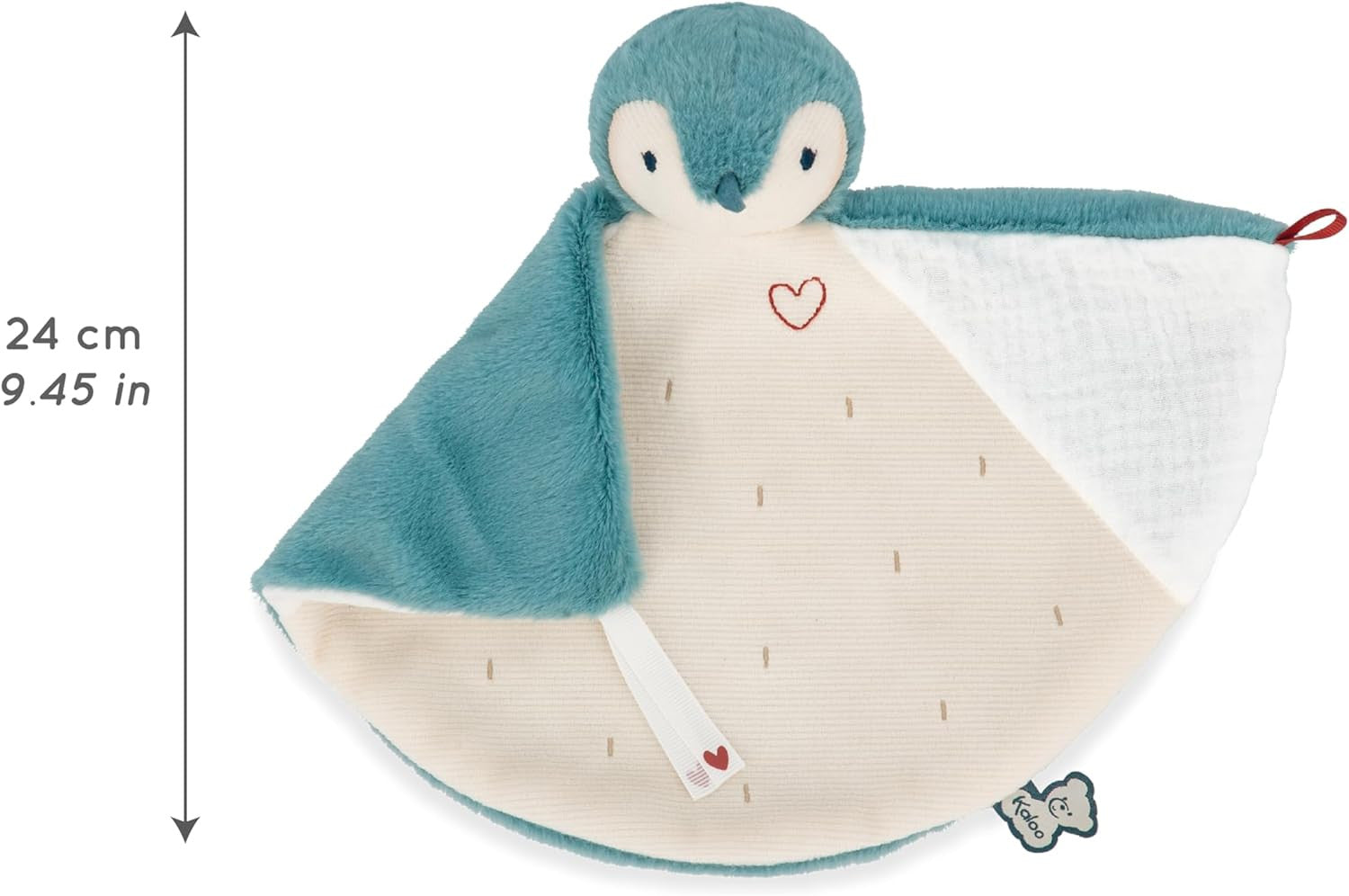 Doudou Pinguino Verde - Manta de Pinguino Verde - Kaloo K212009
