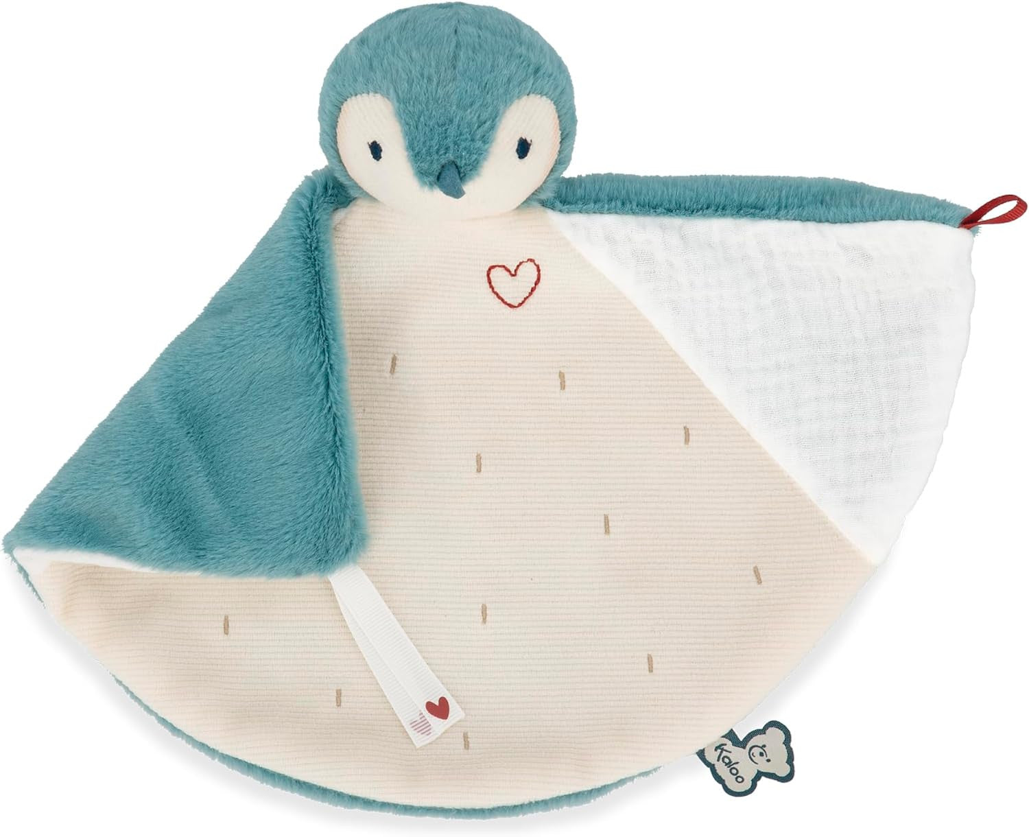 Doudou Pinguino Verde - Manta de Pinguino Verde - Kaloo K212009