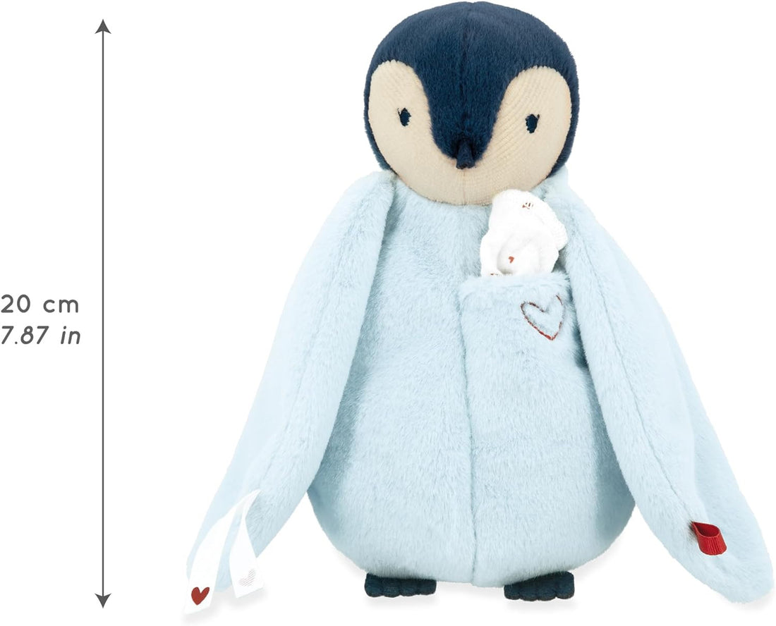 Pinguino Azul de felpa con Pañuelo de Muselina - Kaloo K212002
