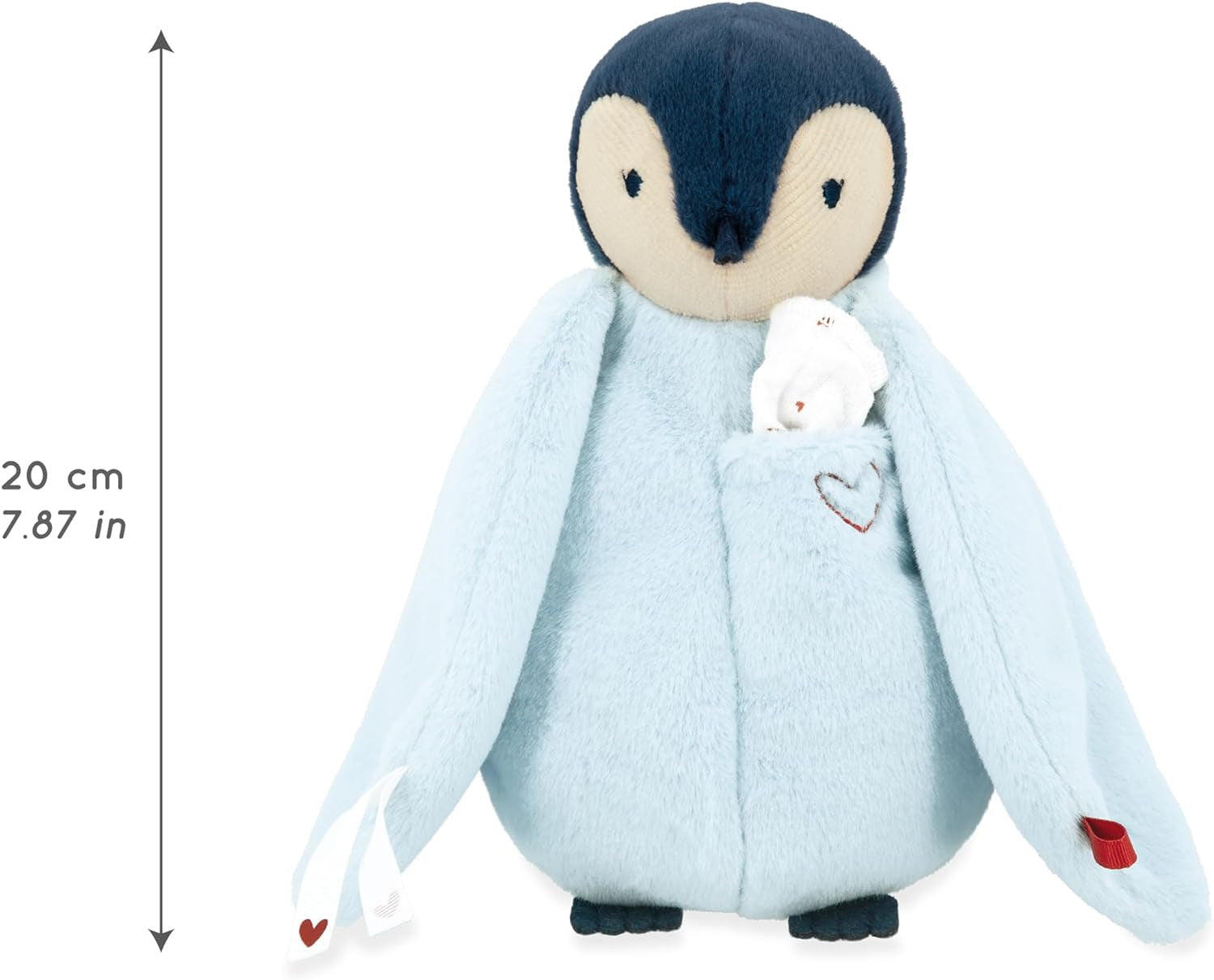 Pinguino Azul de felpa con Pañuelo de Muselina - Kaloo K212002