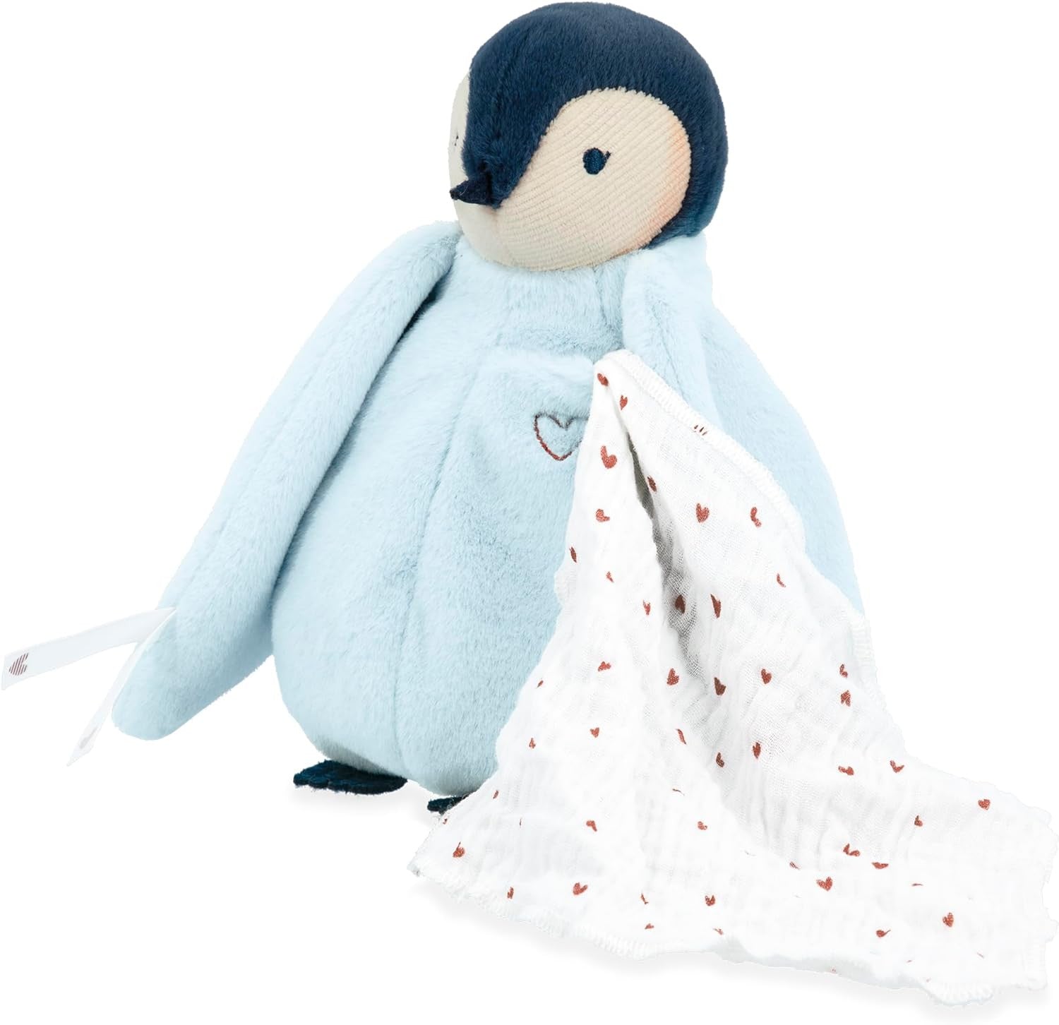 Pinguino Azul de felpa con Pañuelo de Muselina - Kaloo K212002