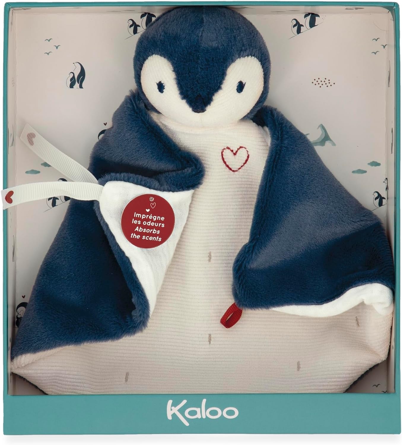 Doudou pinguino azul - manta de pinguino azul - kaloo k212003