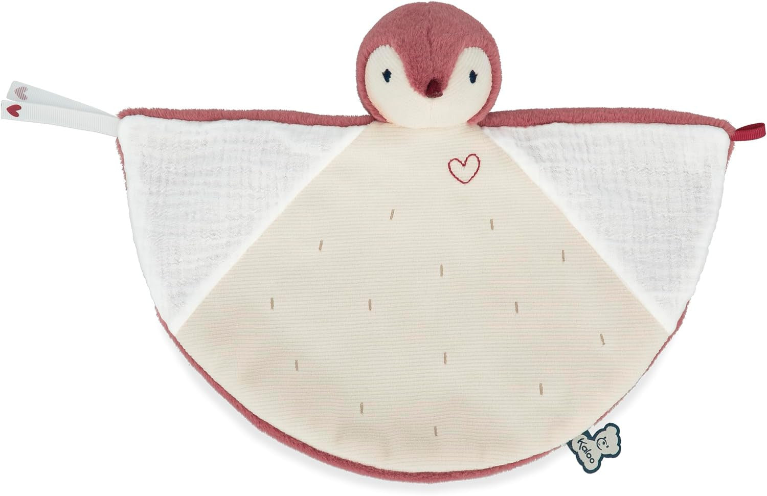 Doudou Pinguino Rosa - Manta de Pinguino Rosa - Kaloo K212007