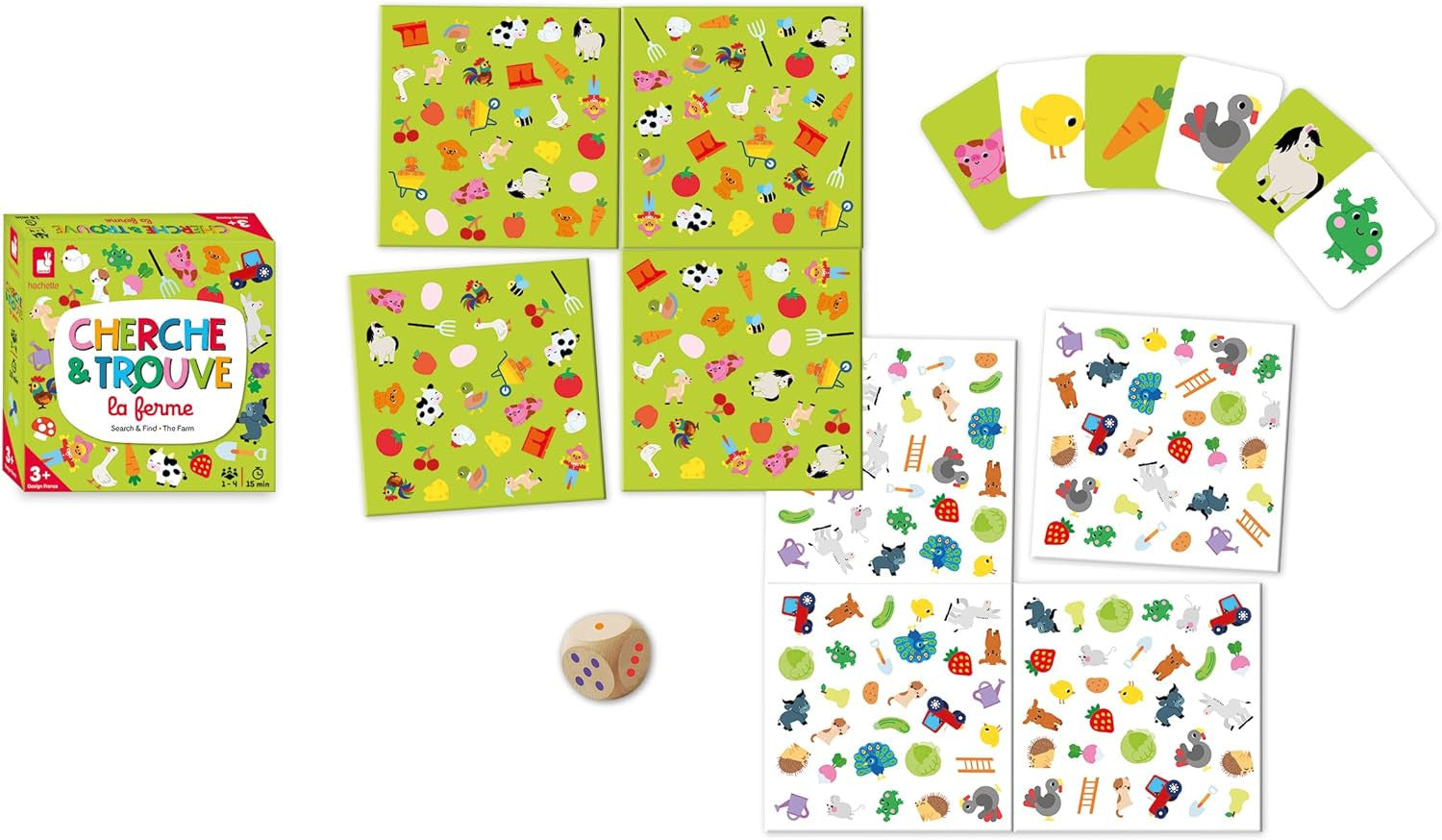 Juego de Memoria y Asociación Mi primera Búsqueda y Hallazgo La Granja - Janod 02454