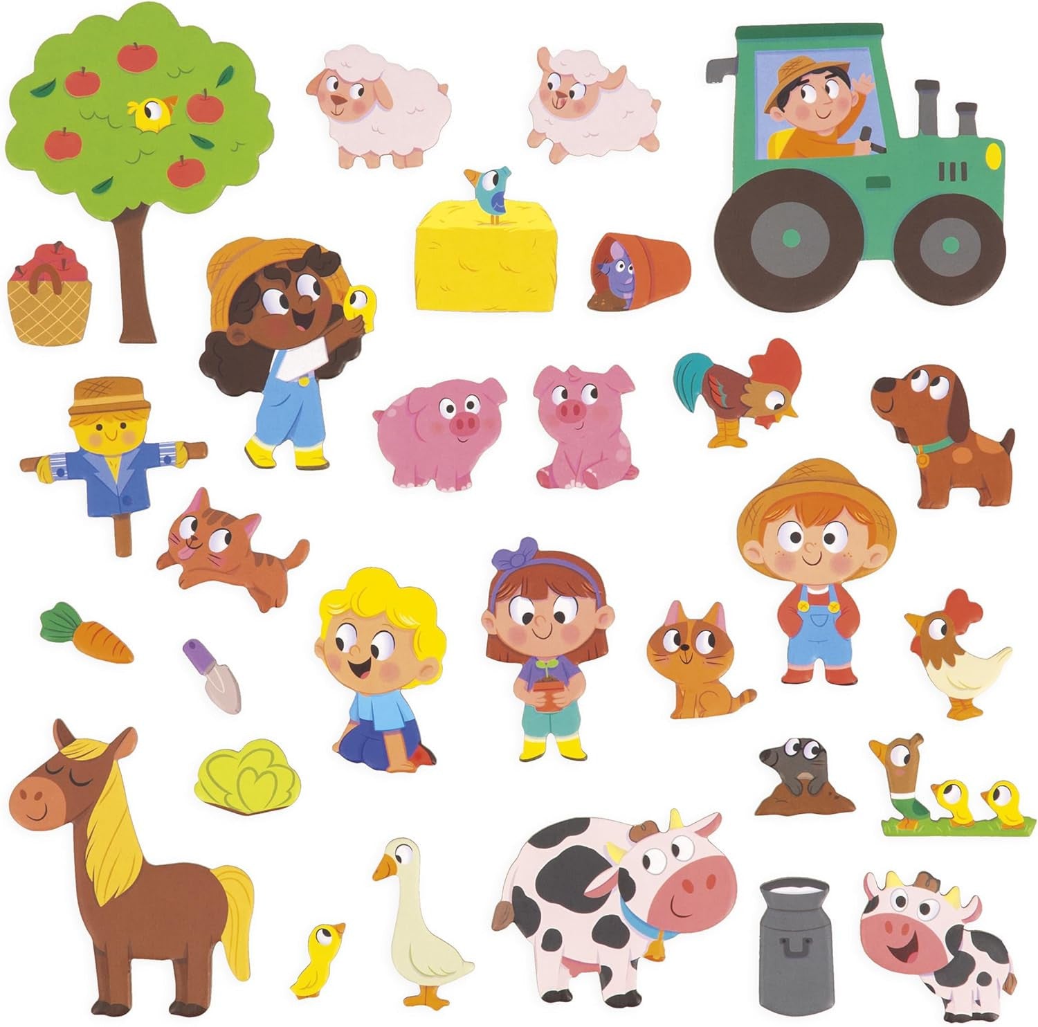 Juego Educativo Magnético 30 Imanes Magnéti´Stories La Granja - Janod 05451