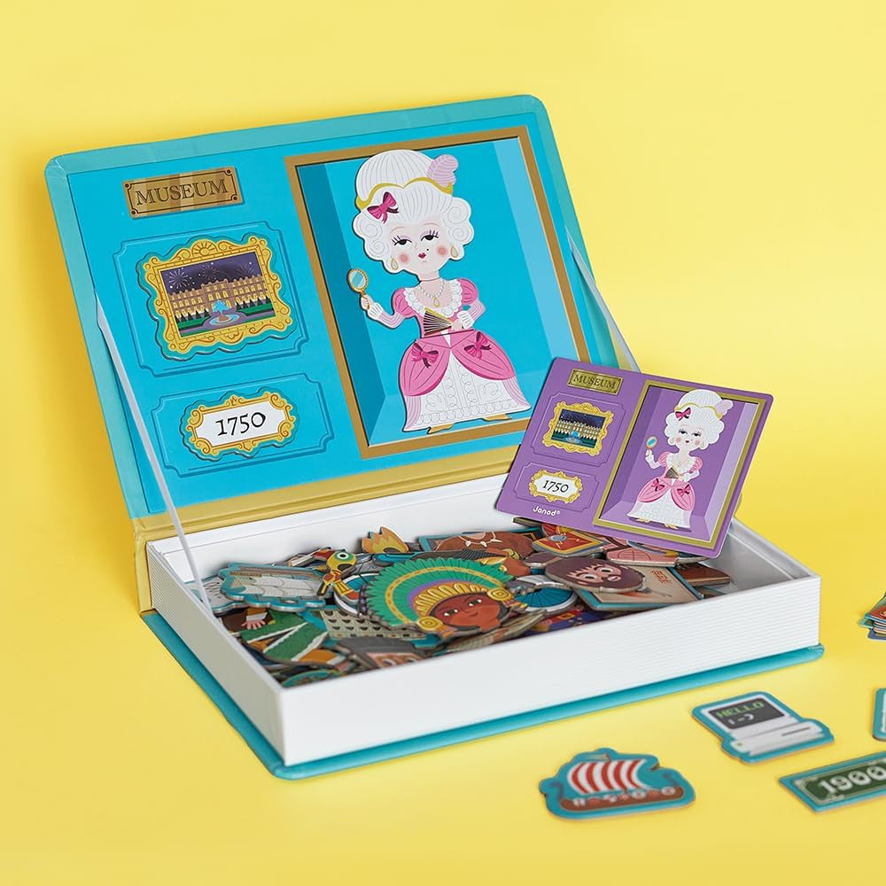 Juego Educativo Magnético 60 Imanes Magnetic´book Historia - Janod 02598