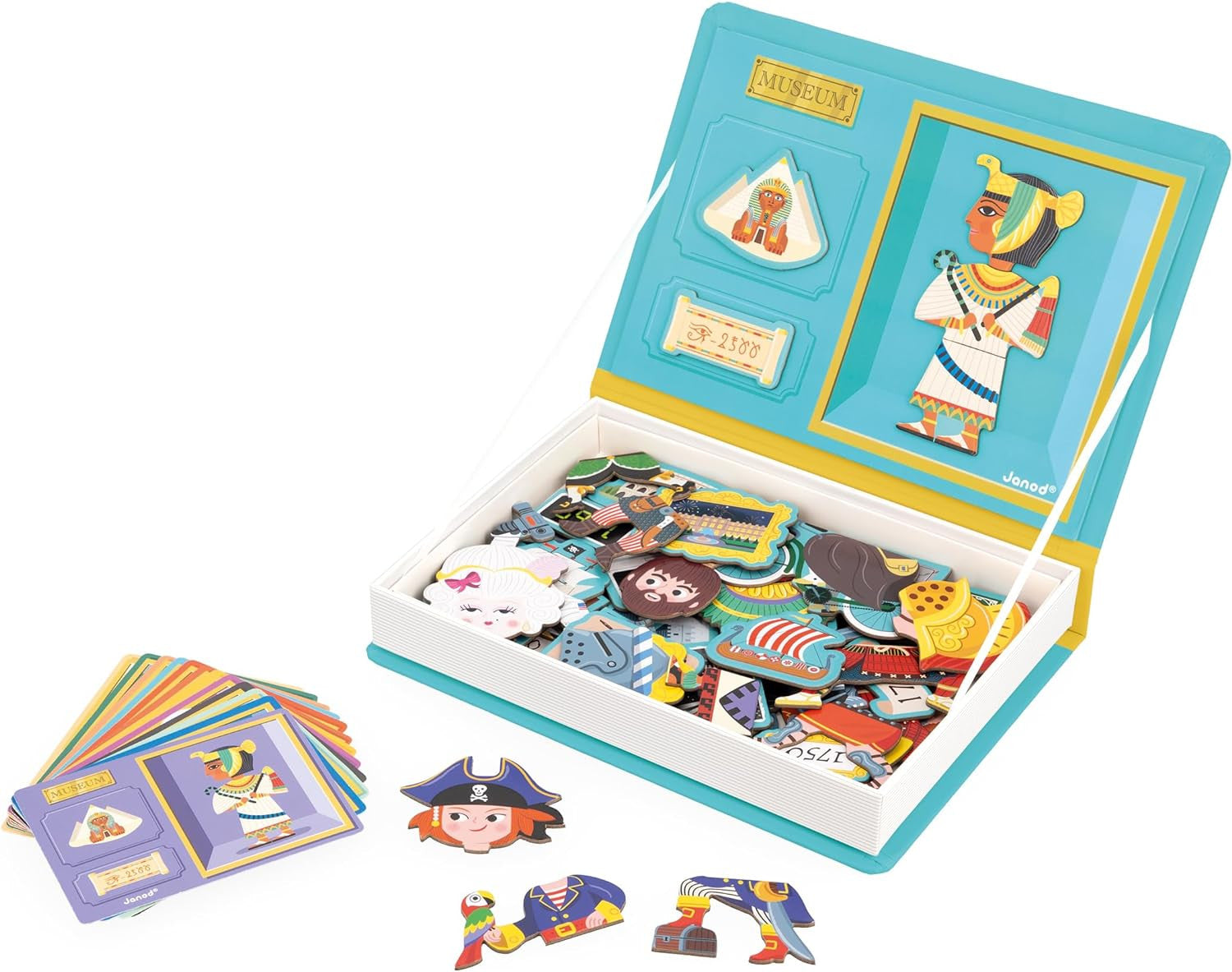 Juego Educativo Magnético 60 Imanes Magnetic´book Historia - Janod 02598