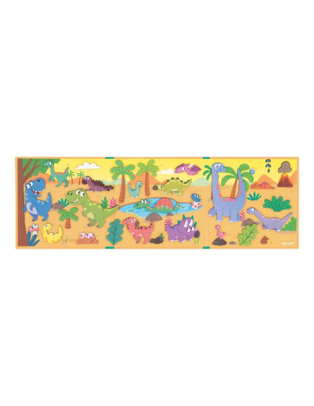 Juego Educativo Magnético 30 Imanes Magnetic´stories Dinosaurios  - Janod 05450