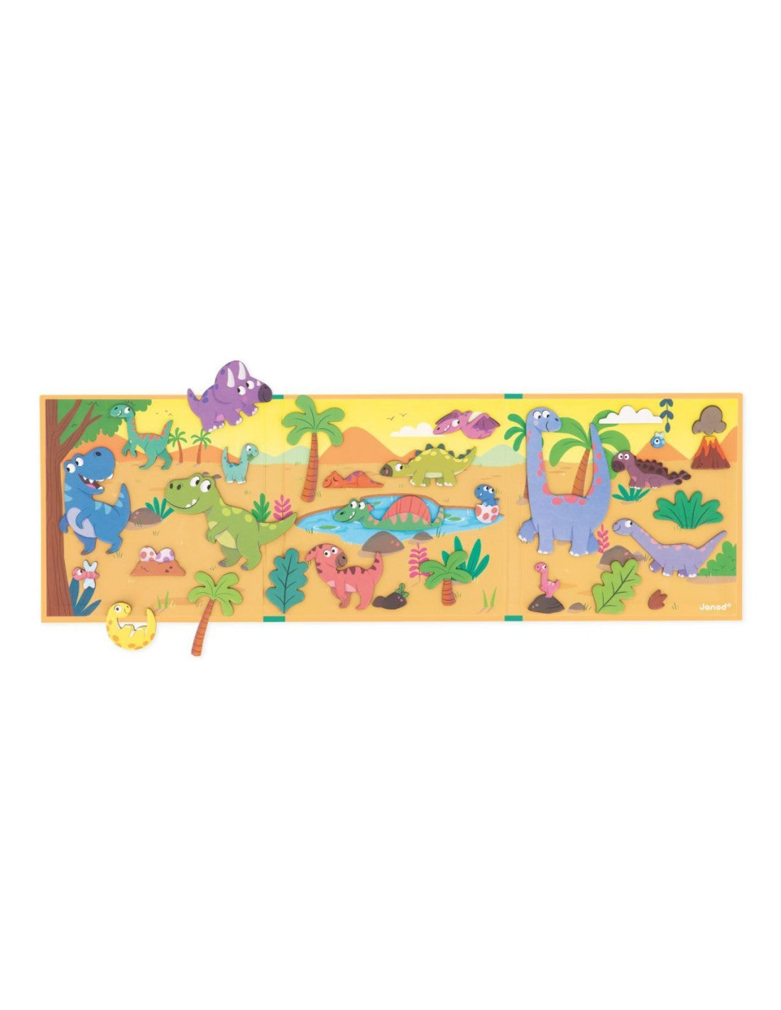Juego Educativo Magnético 30 Imanes Magnetic´stories Dinosaurios  - Janod 05450