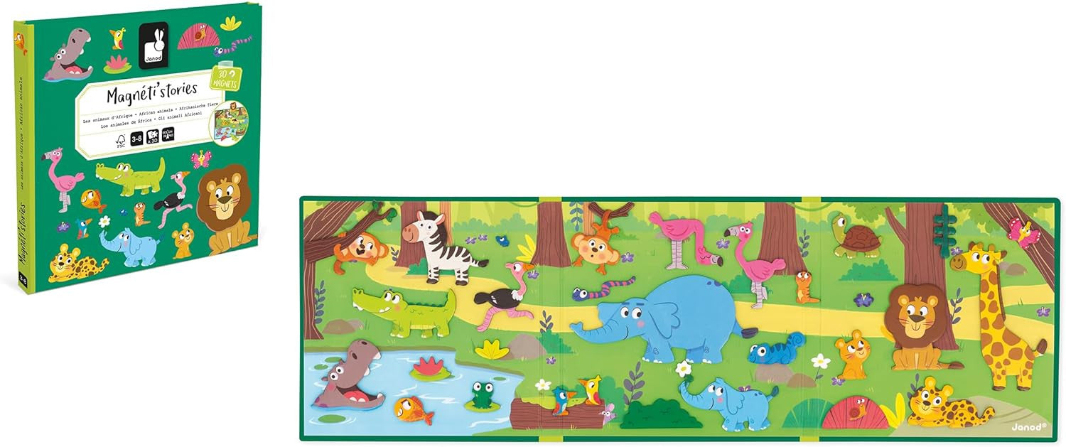 Juego Magnético Educativo Magneti´Stories Los Animales de África - Janod 05456