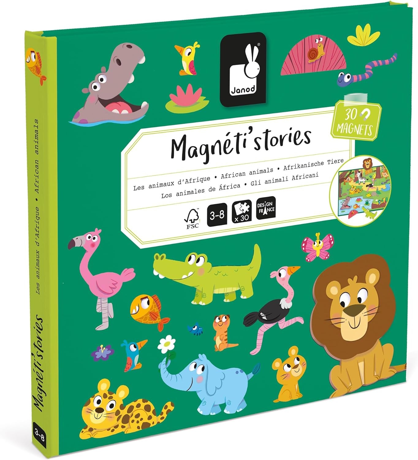 Juego Magnético Educativo Magneti´Stories Los Animales de África - Janod 05456