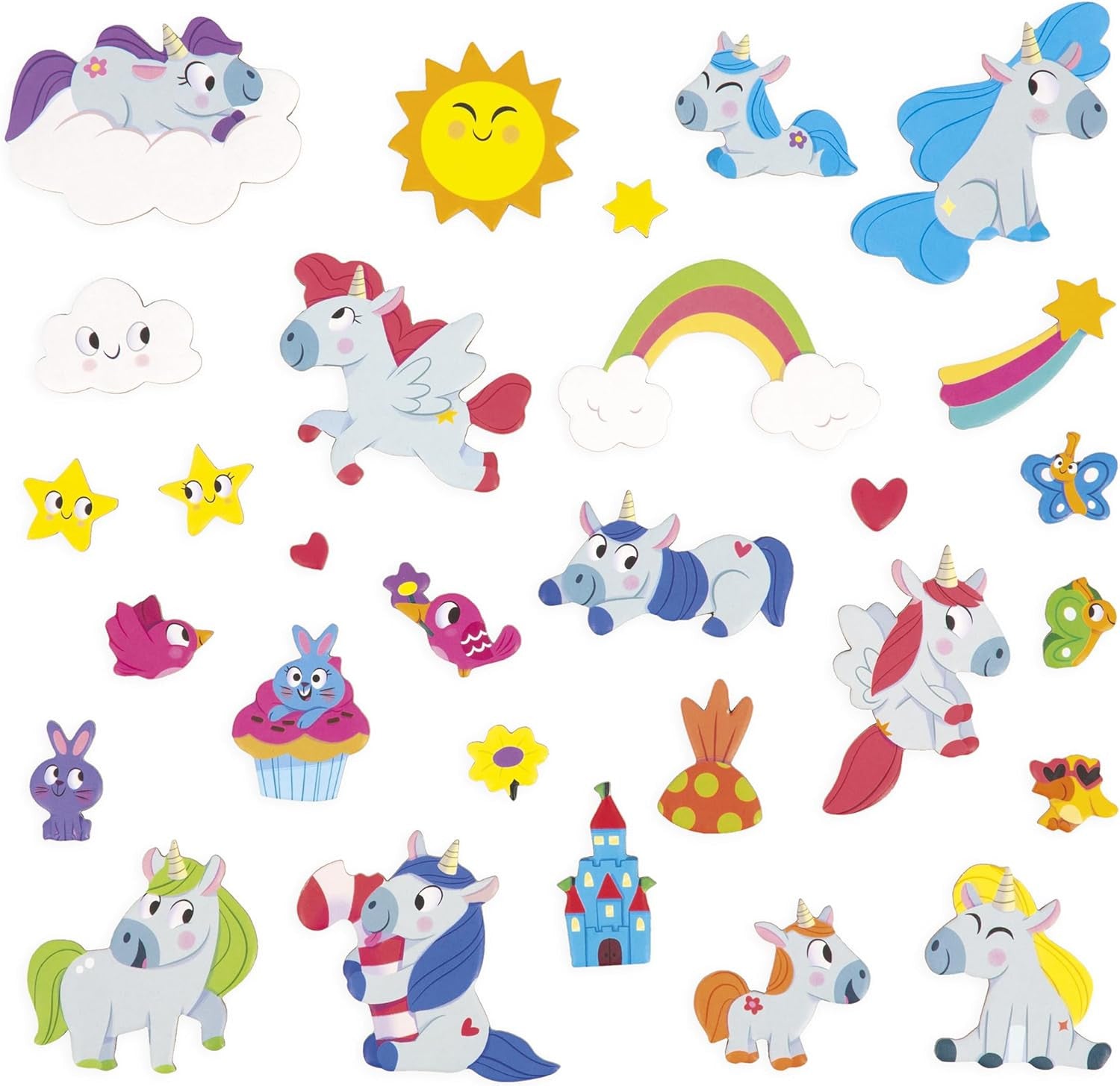 Juego Educativo Magnético 30 Imanes Magneti´Stories Unicornios - Janod 05452
