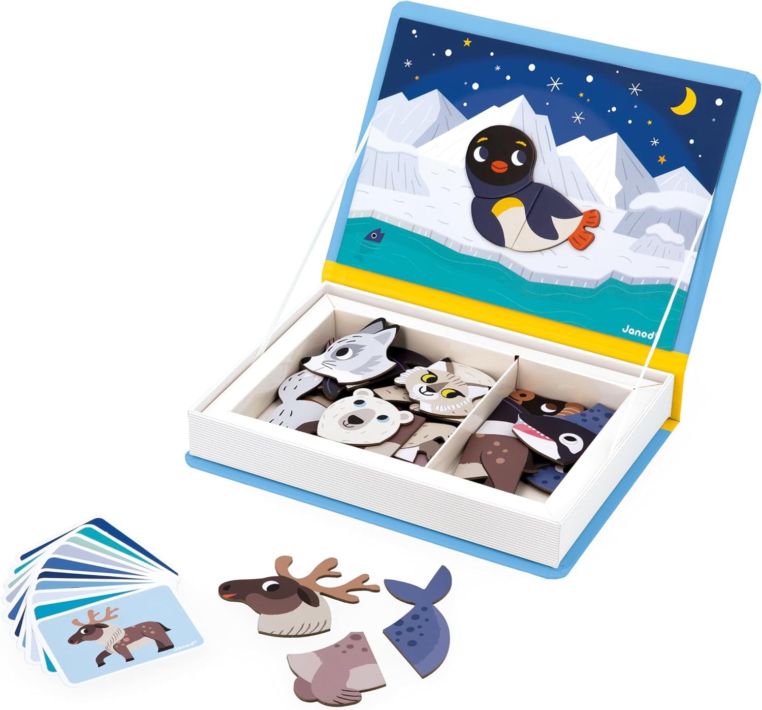 Juego Educativo Magnético 30 Imanes Magnetic´stories Animales Polares - Janod 02599
