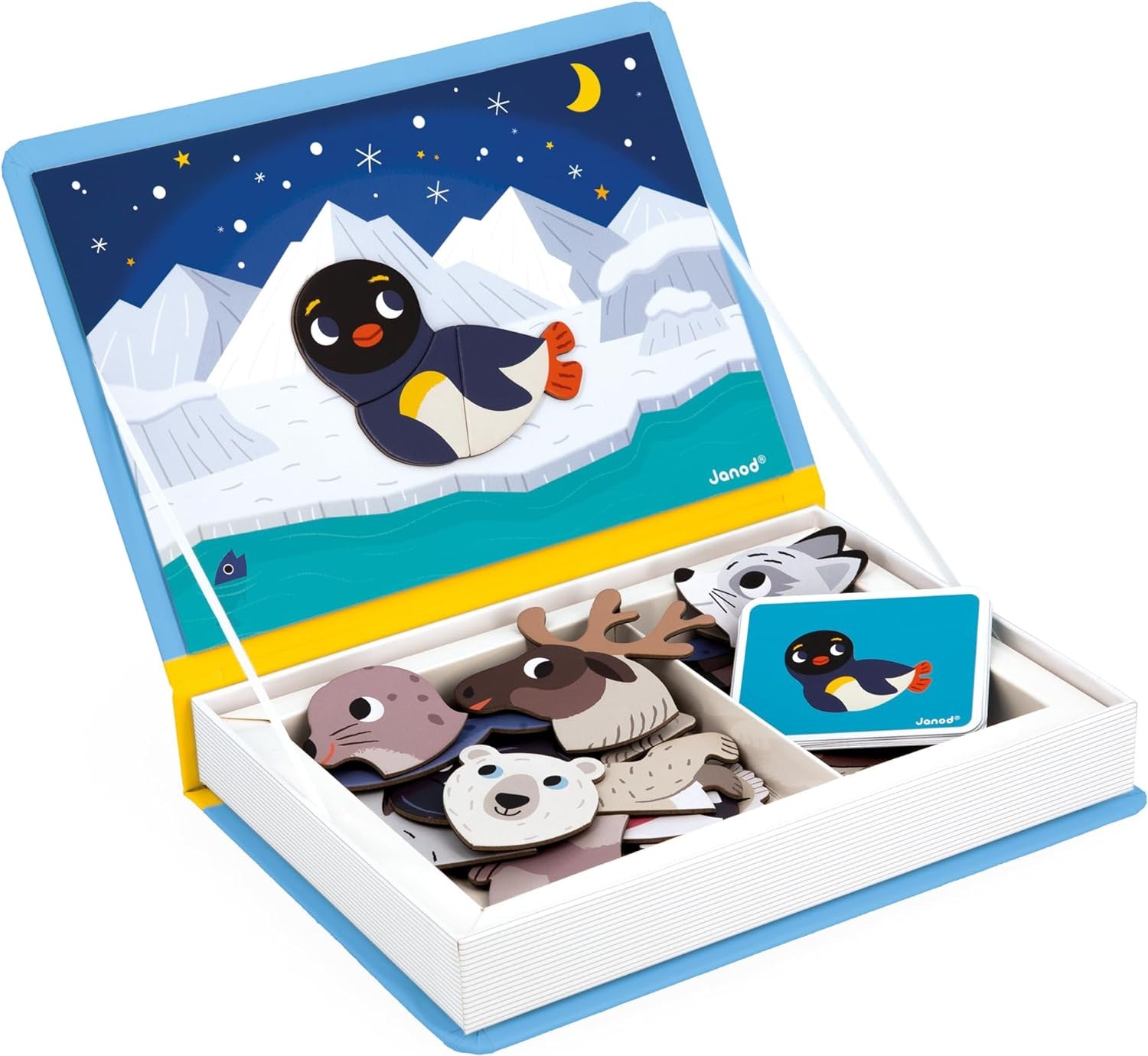 Juego Educativo Magnético 30 Imanes Magnetic´stories Animales Polares - Janod 02599