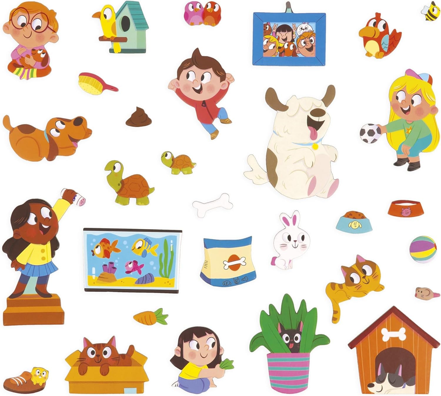 Juego Educativo Magnético 30 Imanes Magneti´Stories Animales Domésticos - Janod 05457