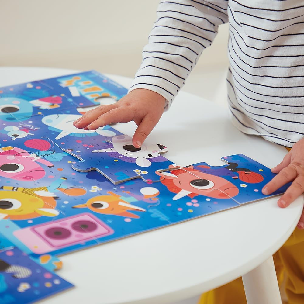 Puzzle Infantil Concierto de Rock Unicornios 24 Piezas - Janod 02544