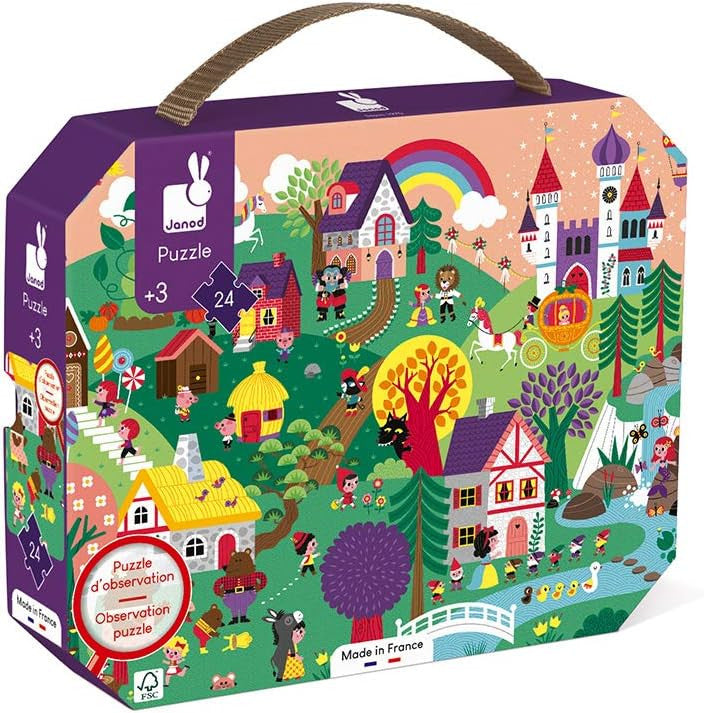 Puzzle Infantil de Observación Los Cuentos 24 Piezas - Janod 02646