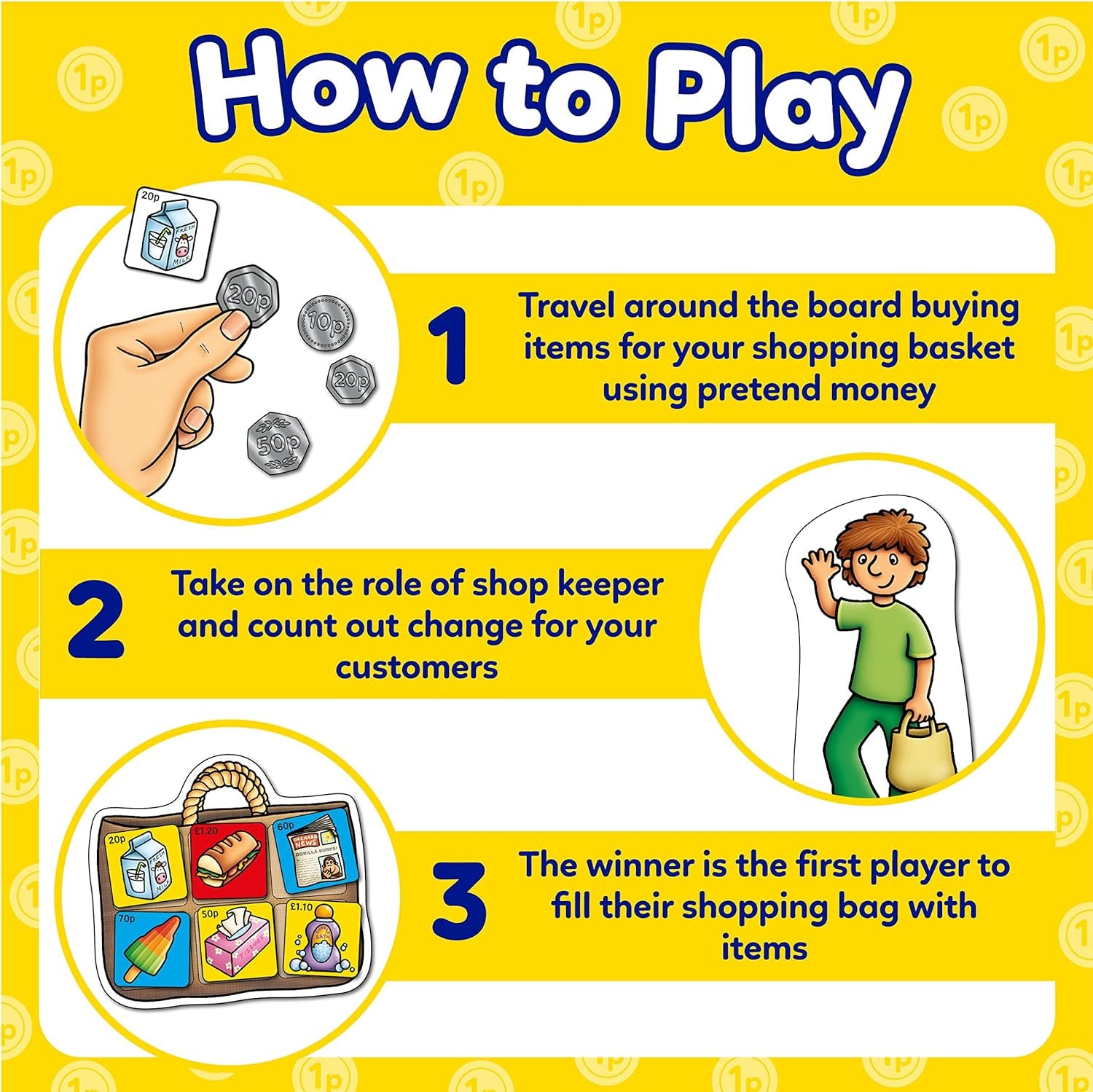 Juego Educativo Manejo del Dinero - Pop To Then Shops - Orchard Toys