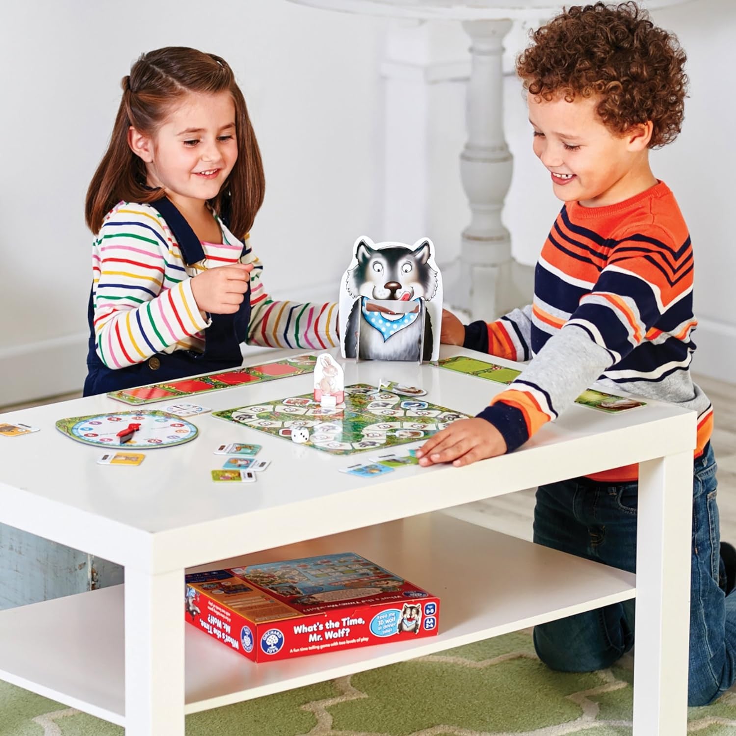 Juego Educativo para Aprender la Hora - Whats´s The Time Mr. Wolf - Orchard Toys