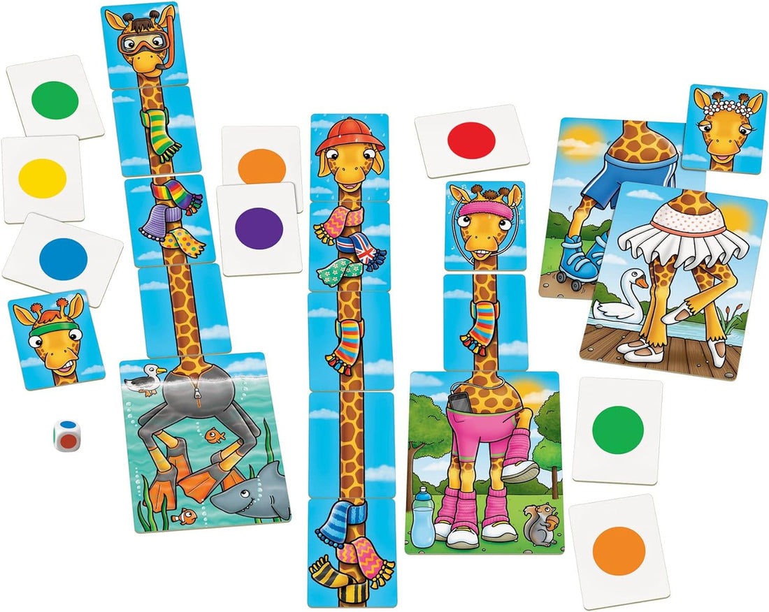 Juego Educativo para aprender el Conteo y los Colores - Giraffes in Scarves - Orchard Toys
