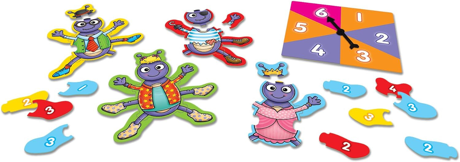 Juego Educativo Números y Colores - Build a Beetle Mini Game - Orchard Toys