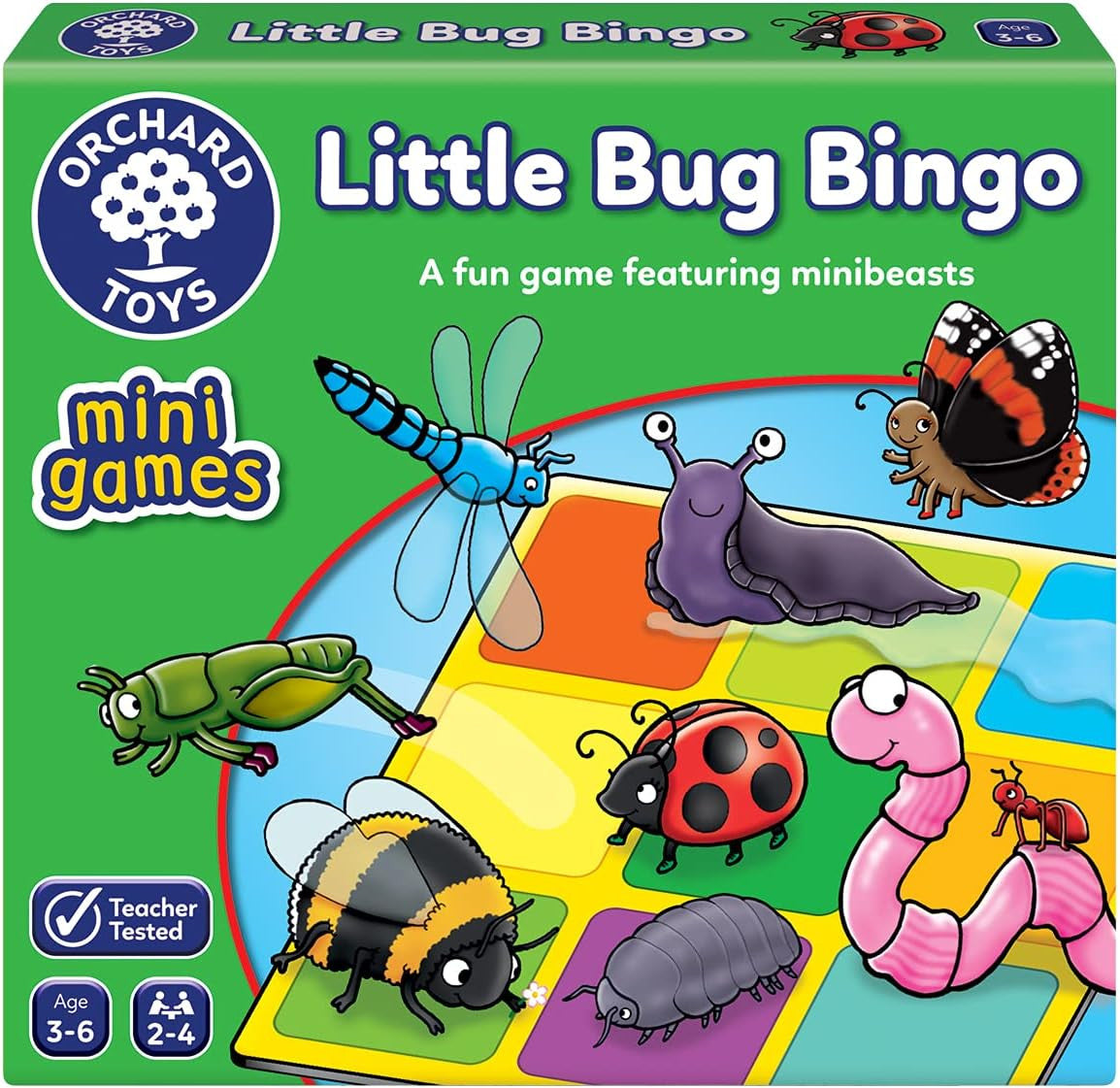 Juego de Bingo Infantil - Little Bug Bingo Mini Game - Orchard Toys