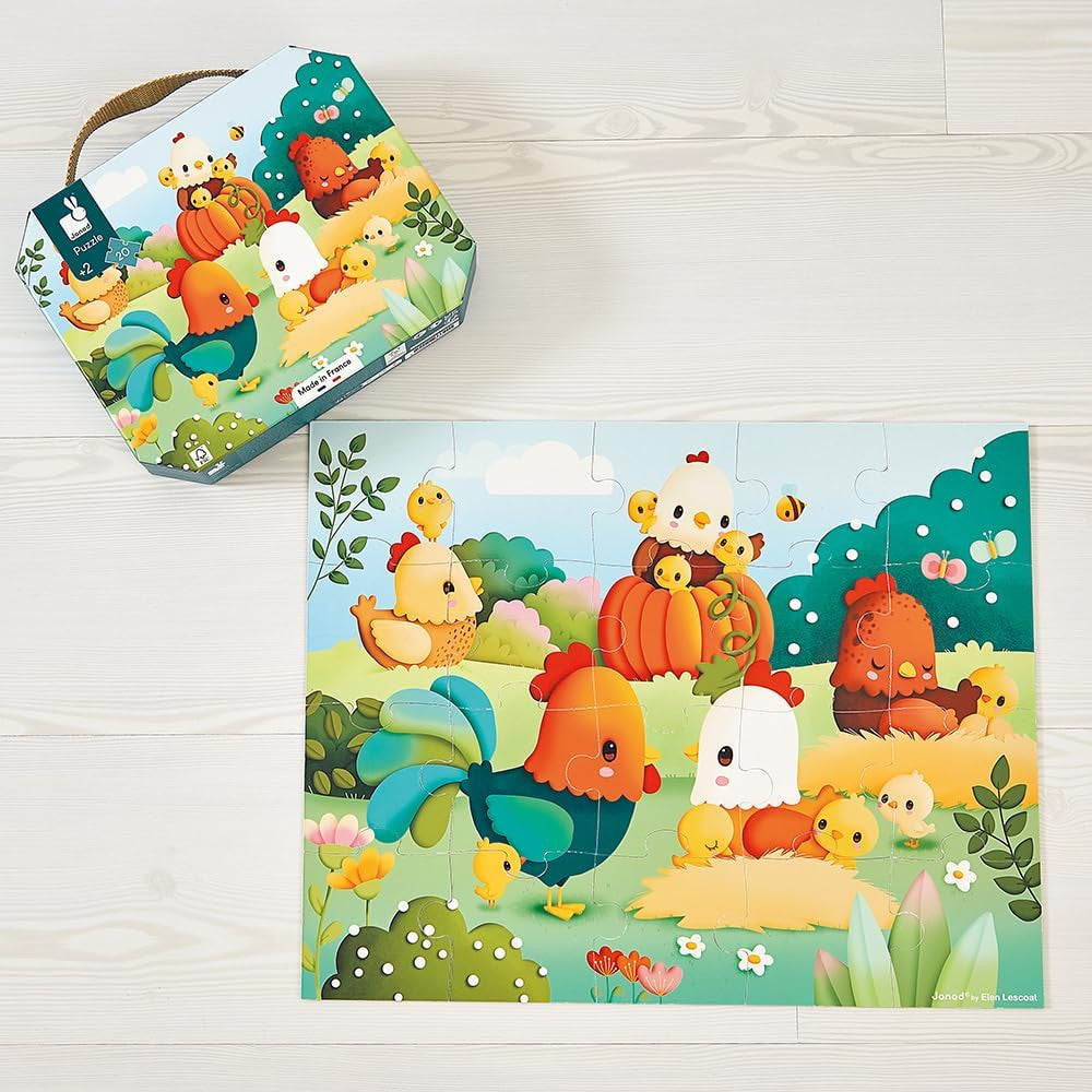 Puzzle Infantil Bienvenidos al Corral 20 Piezas - Janod 03320