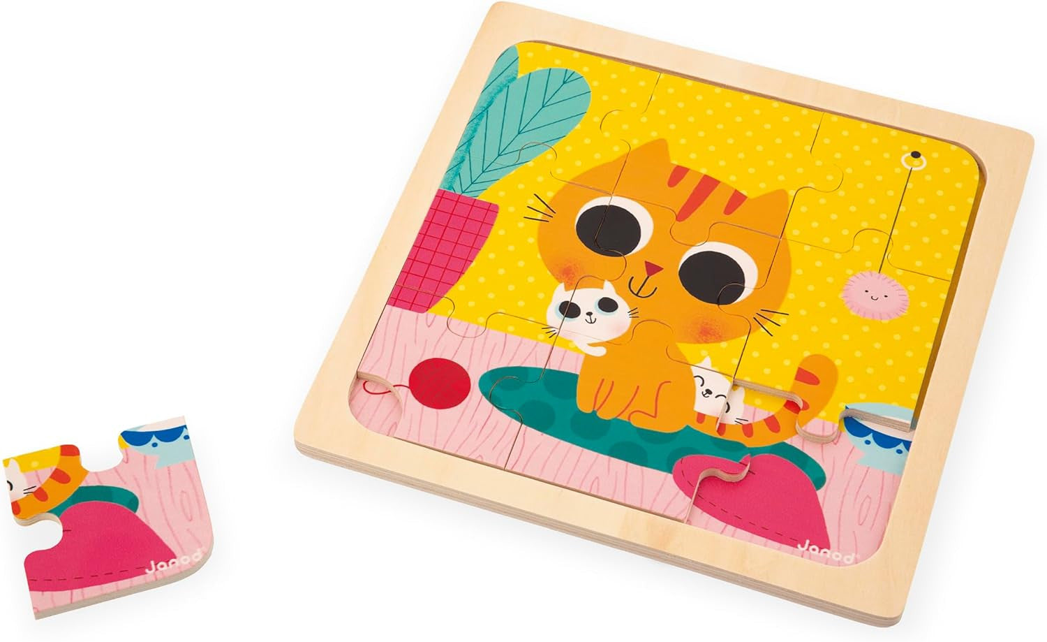 Puzzle Primera Infancia El Gato Peanut 9 Piezas - Janod 07111