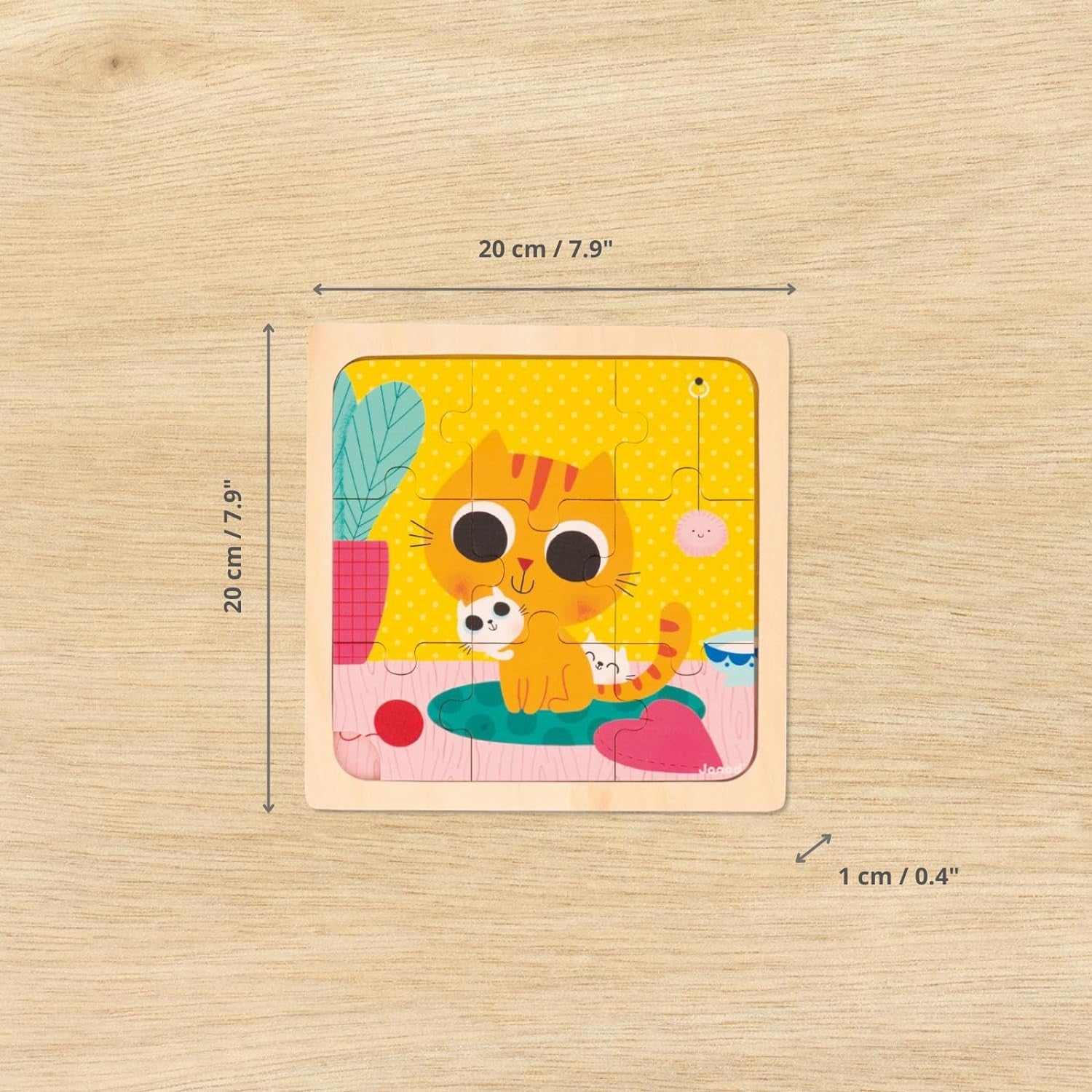 Puzzle Primera Infancia El Gato Peanut 9 Piezas - Janod 07111