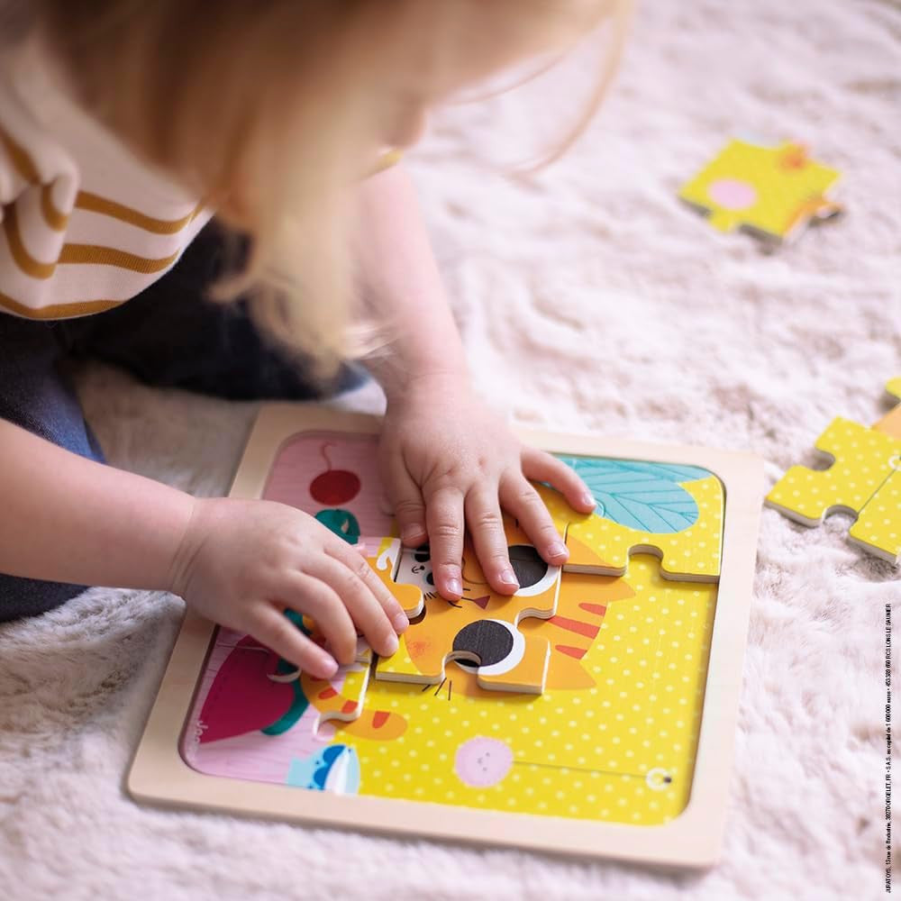 Puzzle Primera Infancia El Gato Peanut 9 Piezas - Janod 07111