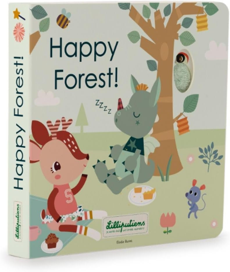 Libro Infantil de Texturas y Sonidos - Happy Forest - Lilliputiens 83475