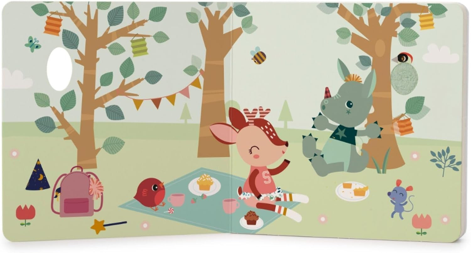 Libro Infantil de Texturas y Sonidos - Happy Forest - Lilliputiens 83475