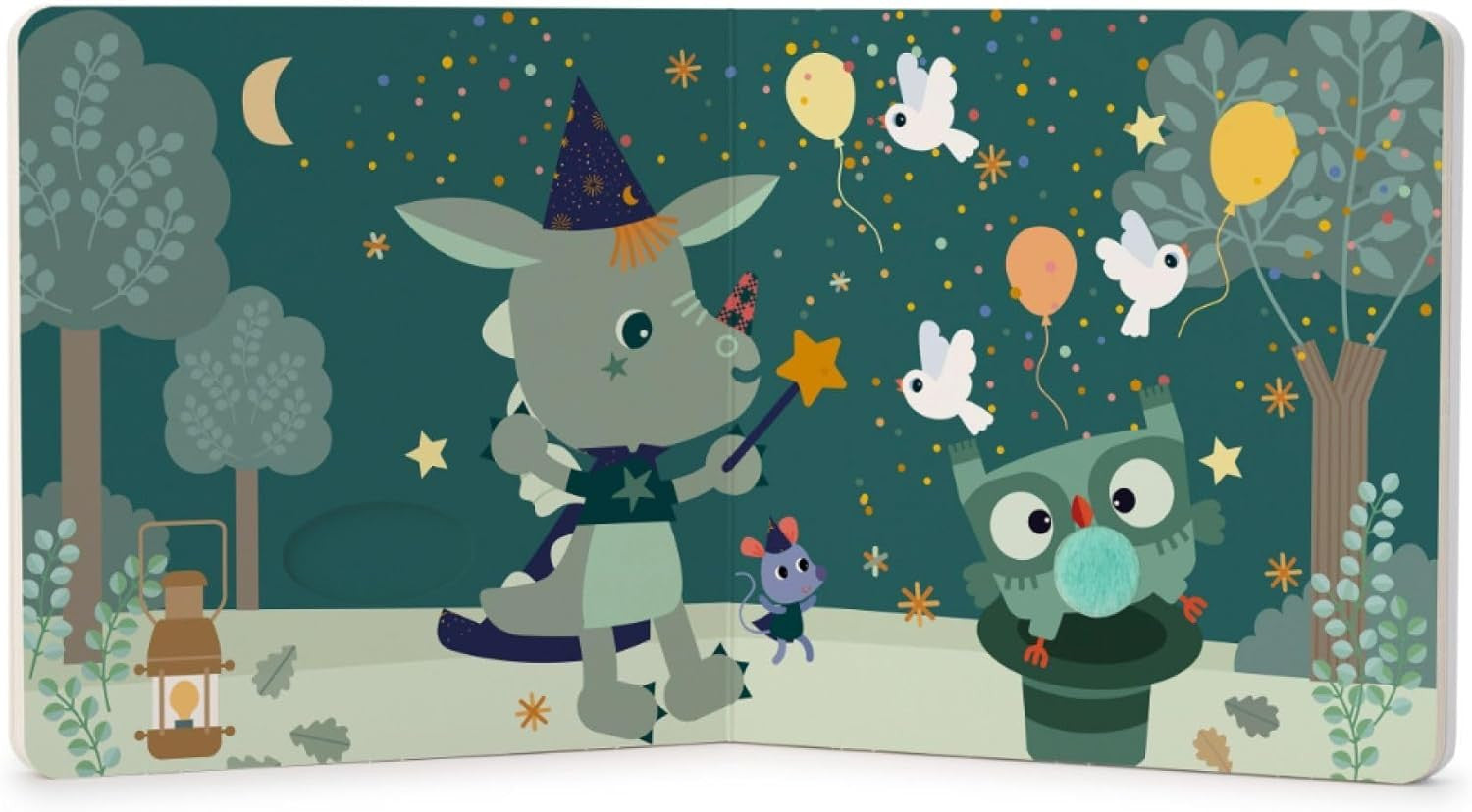 Libro Infantil de Texturas y Sonidos - Happy Forest - Lilliputiens 83475