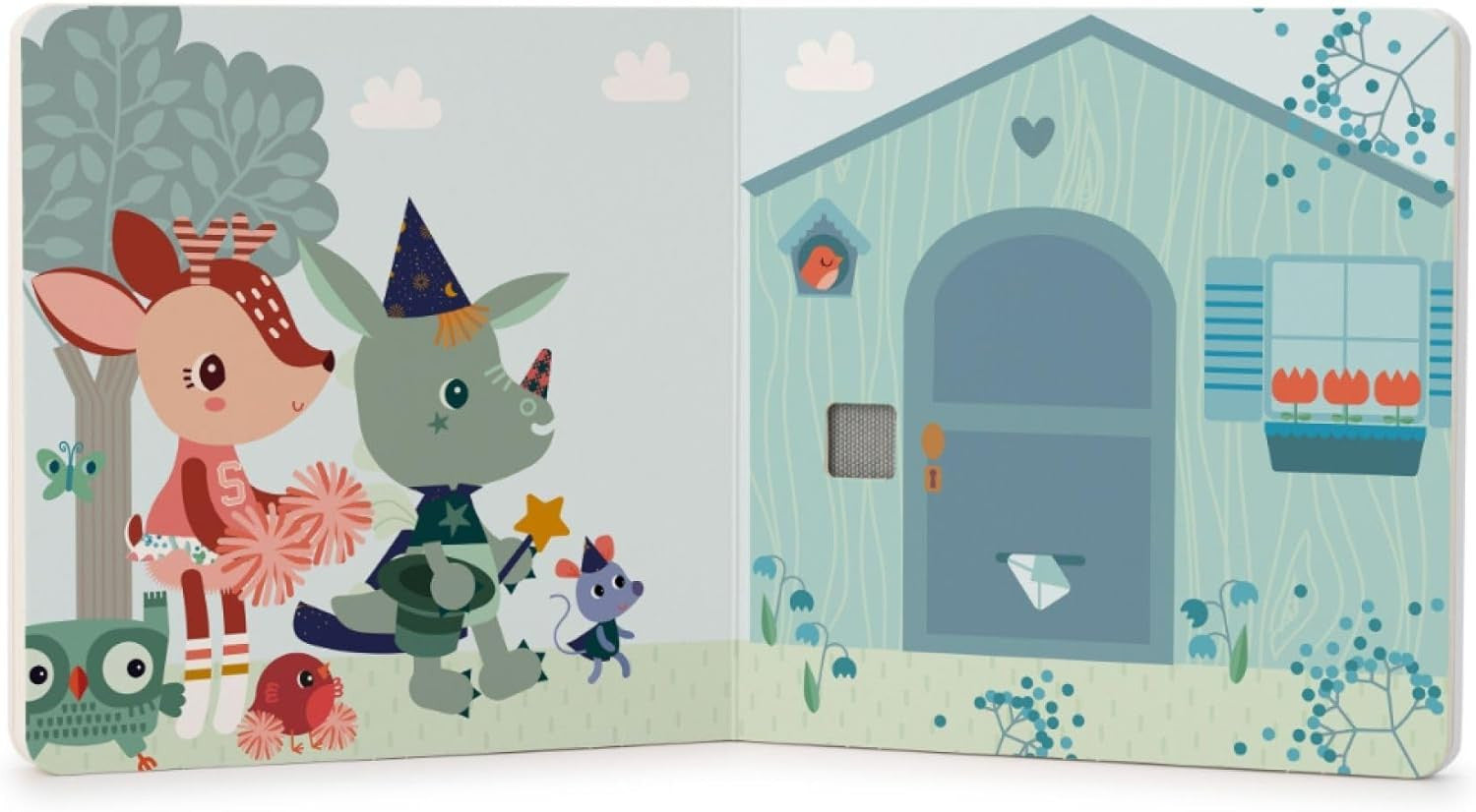 Libro Infantil de Texturas y Sonidos - Happy Forest - Lilliputiens 83475