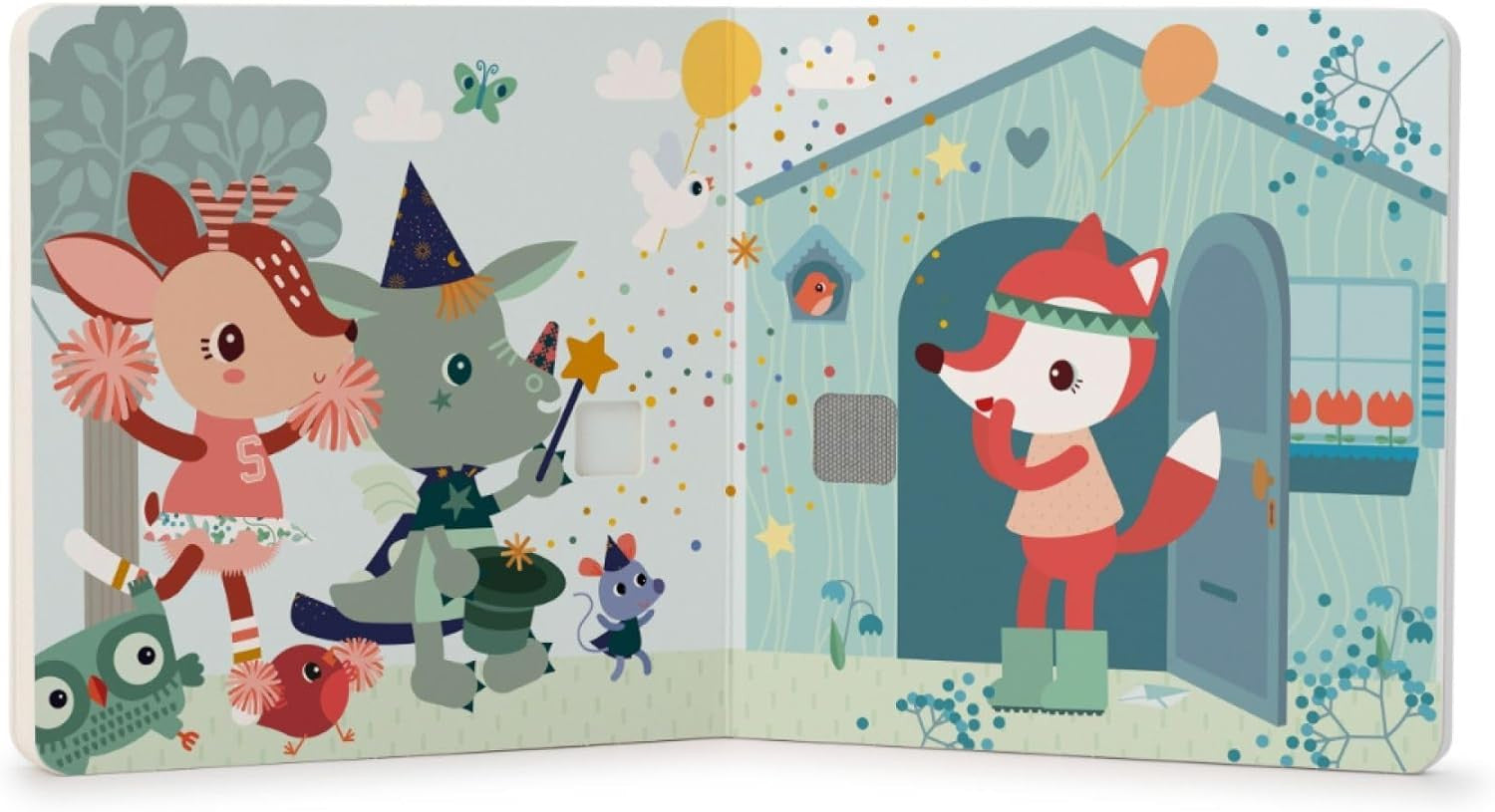 Libro Infantil de Texturas y Sonidos - Happy Forest - Lilliputiens 83475