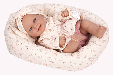 Muñeca Elegance 33 cm Babyto Beige con Capazo - Arias 60797