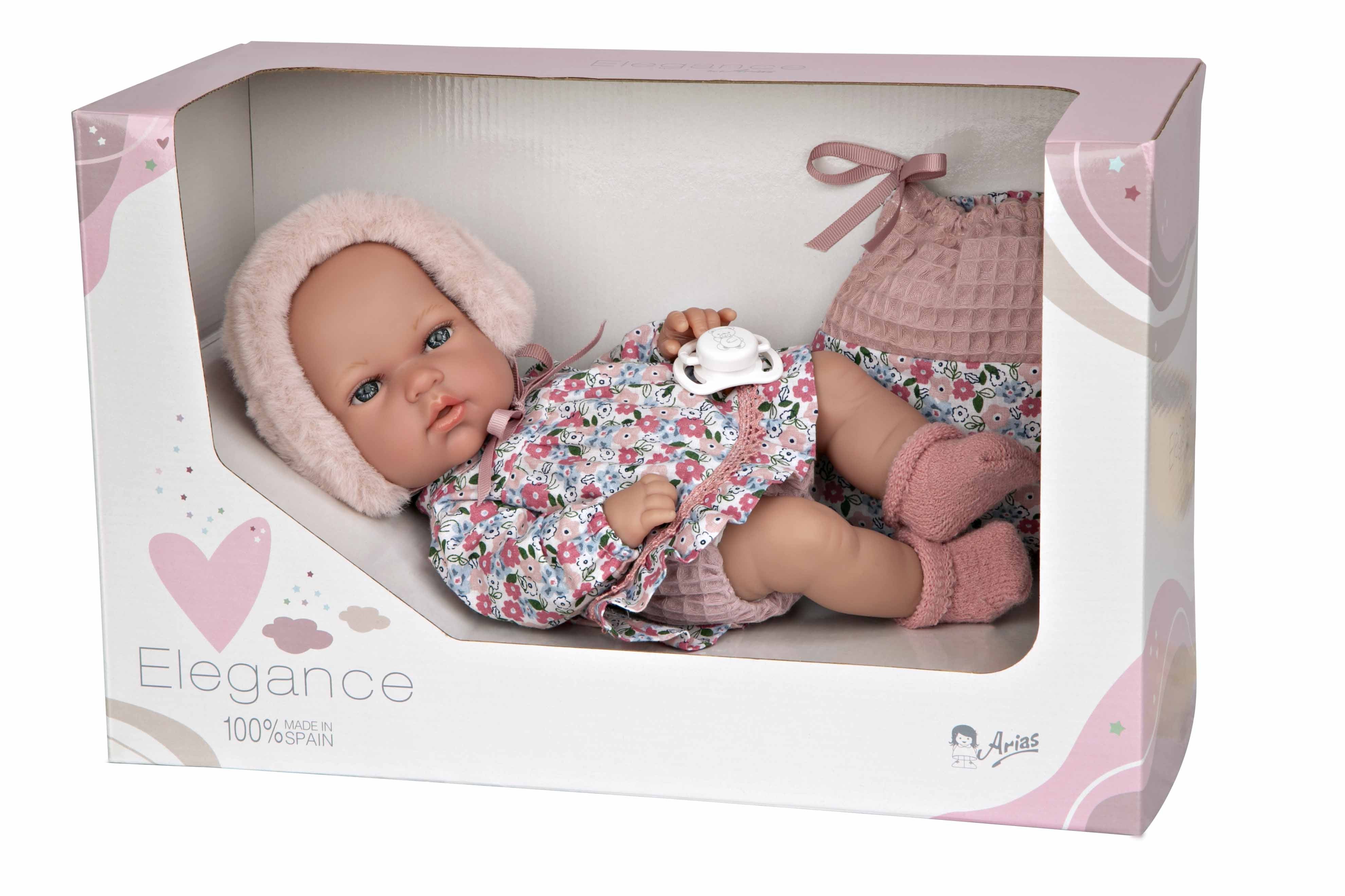 Muñeca Elegance 30 cm Natal con Bolsa Multiusos - Arias 60807