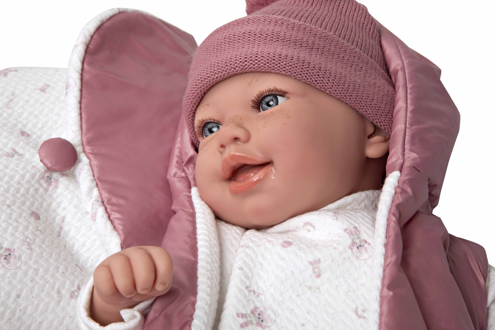 Muñeca con Peso Elegance 45 cm - Adi Rosa con Mochila - Arias 65376