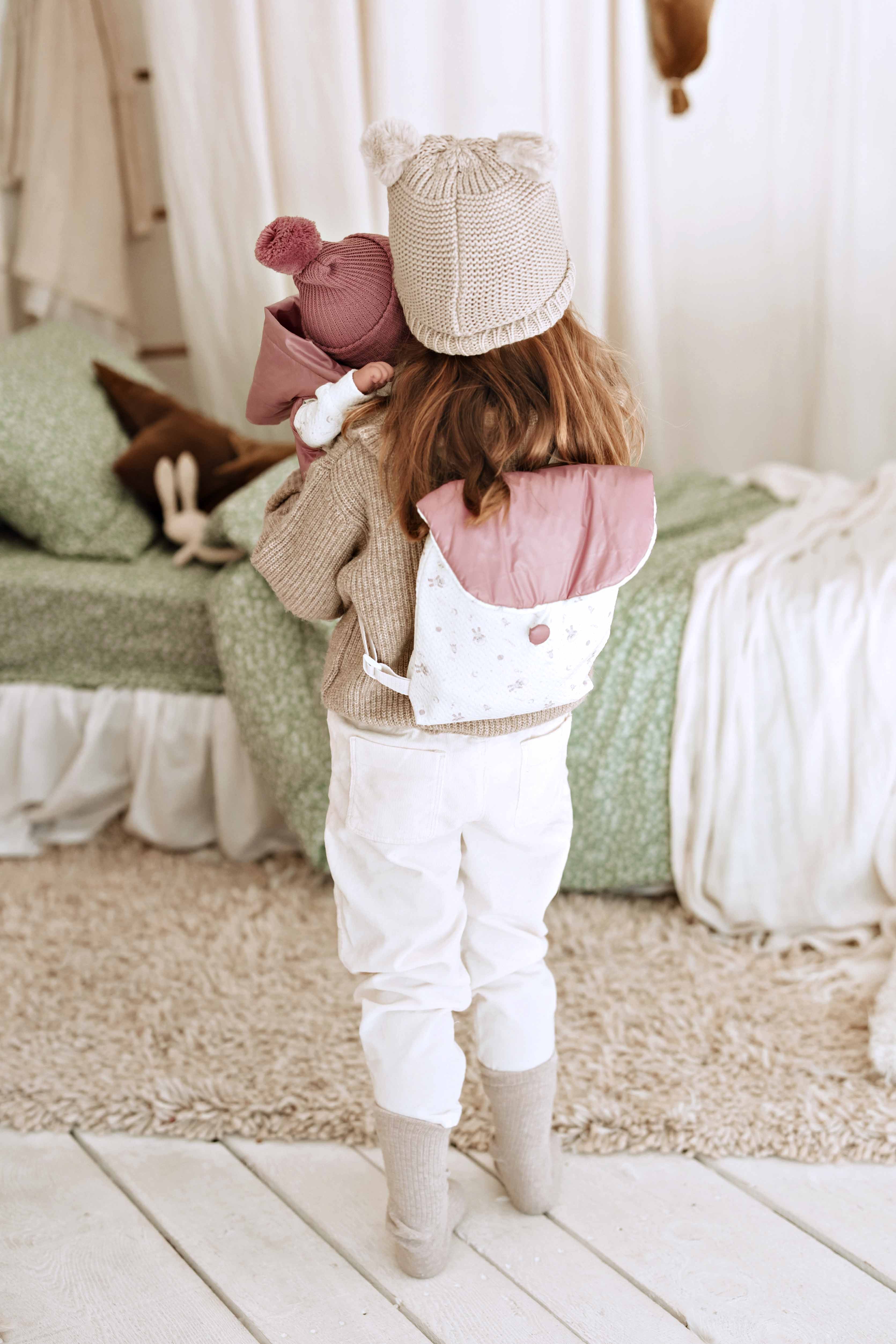 Muñeca con Peso Elegance 45 cm - Adi Rosa con Mochila - Arias 65376