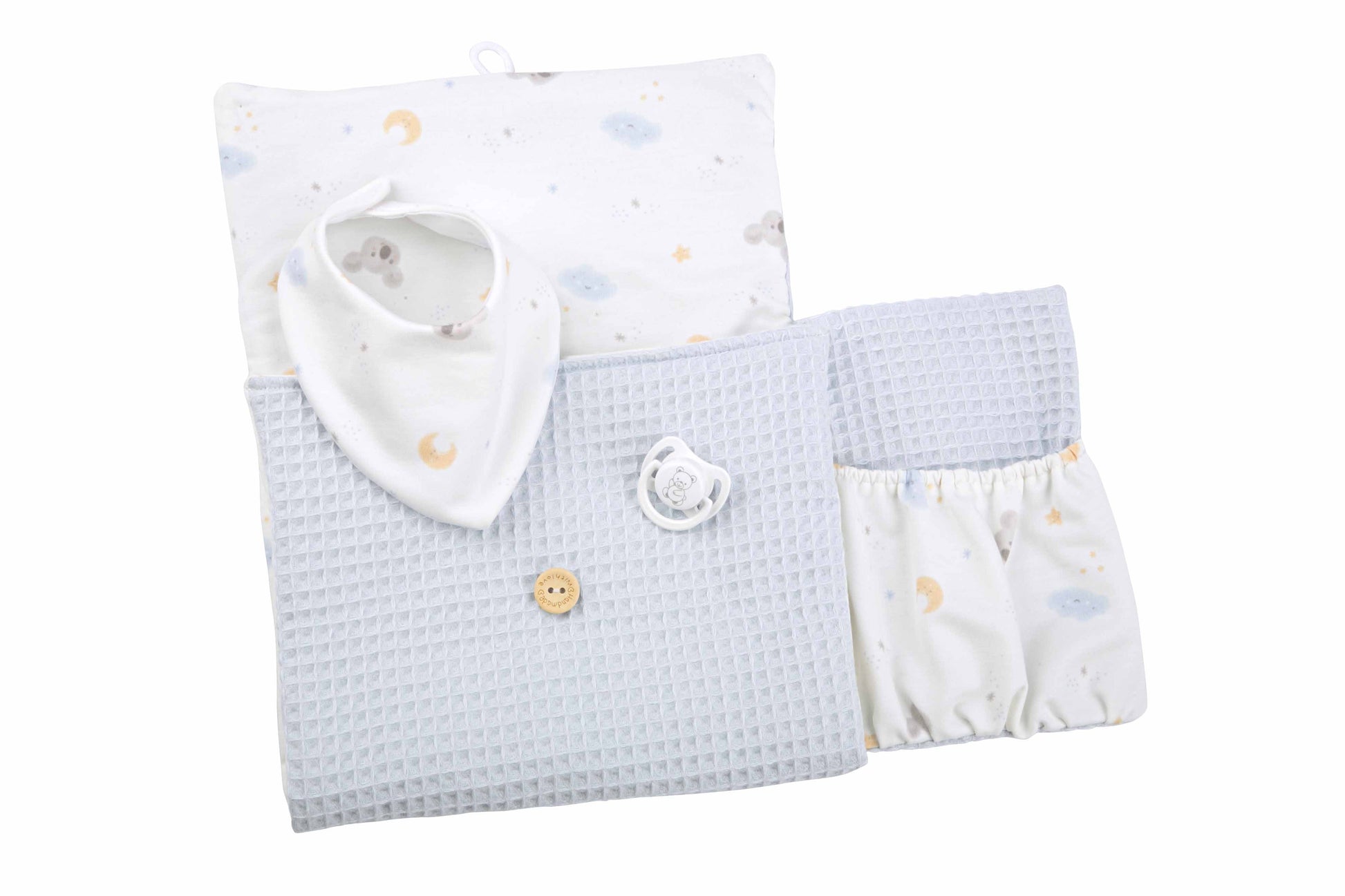 Muñeca Elegance 42 cm Zoe Azul con Cambiador y Babero - Arias 65372
