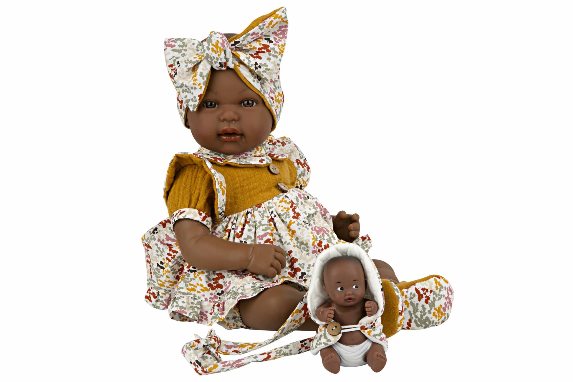 Muñeca Elegance 45 cm Mies Mulata y Aran Mostaza - Arias 65370