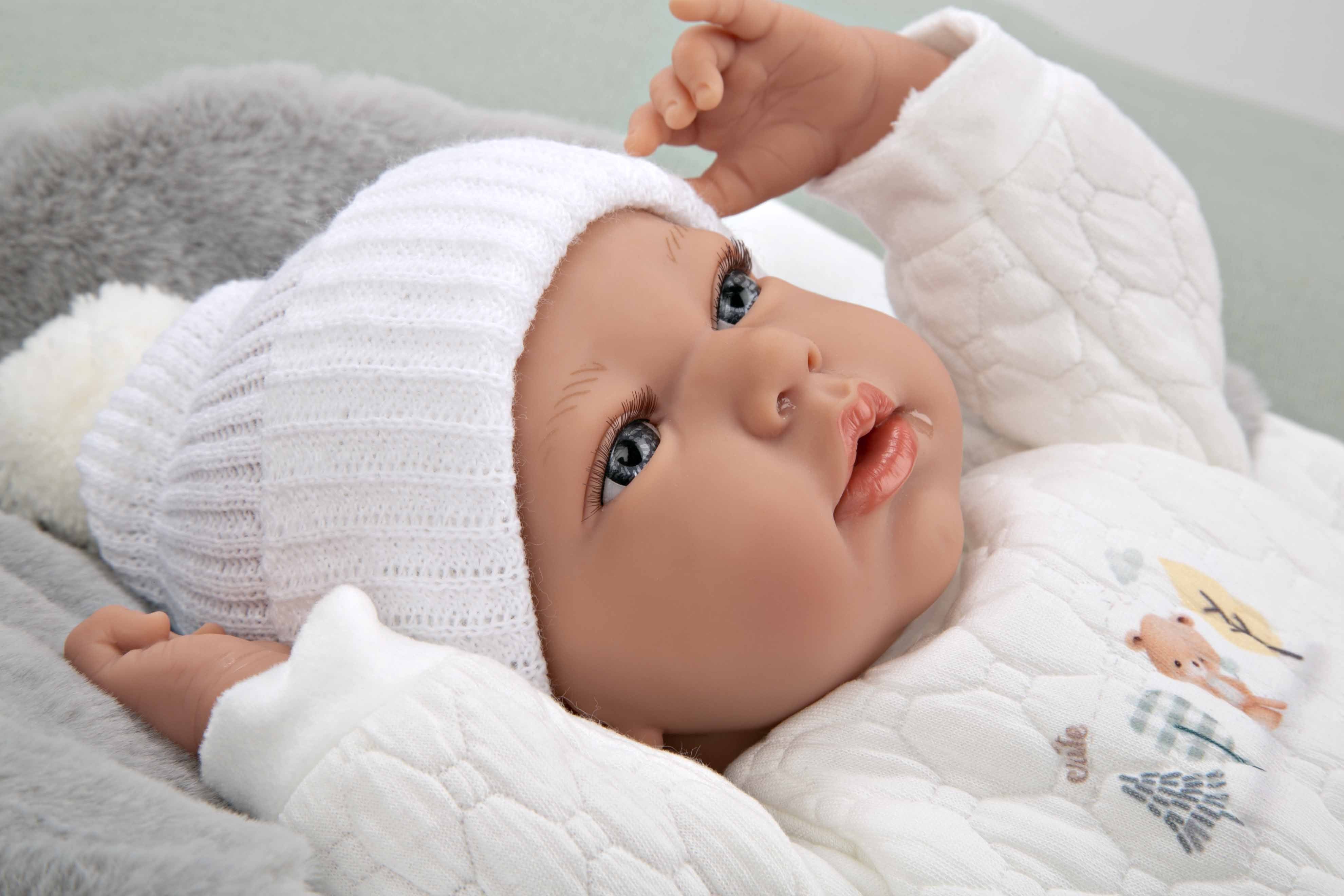 Muñeca Elegance 40 cm Andie Gris con Saquito - Muñeco de Peso - Arias 60822