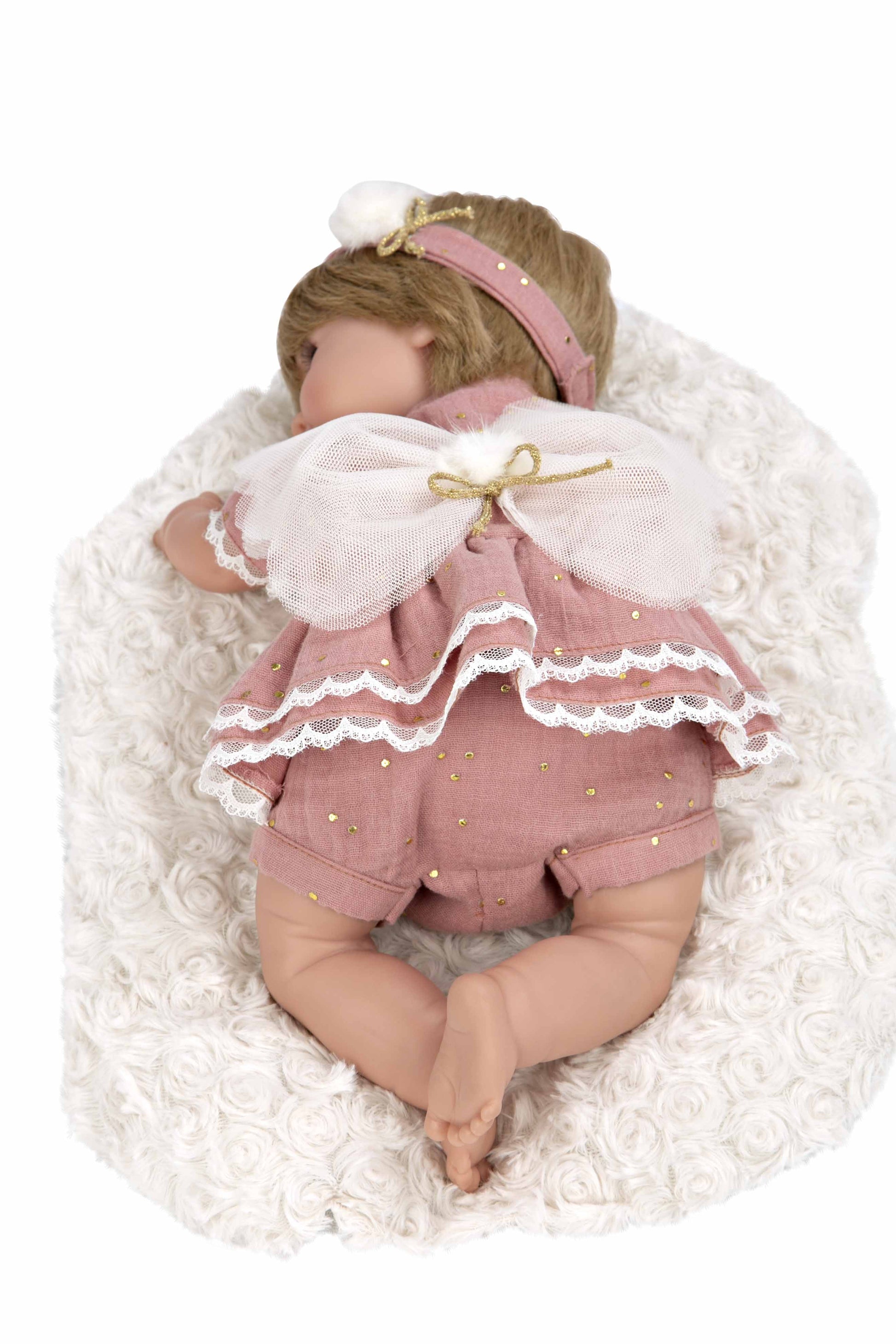 Muñeca Elegance 35 cm Sora Mariposa con Manta y con Pelo - Arias 60820