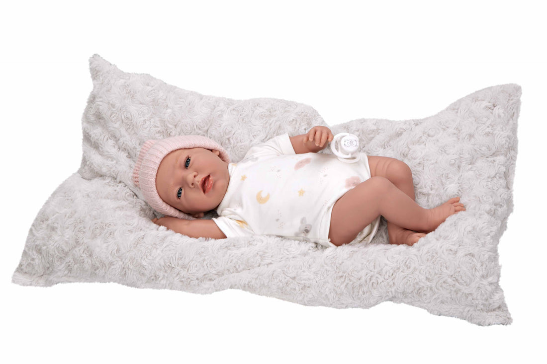 Muñeca Elegance 40 cm Dafne con Cojín - Muñeco con Peso - Arias 60823